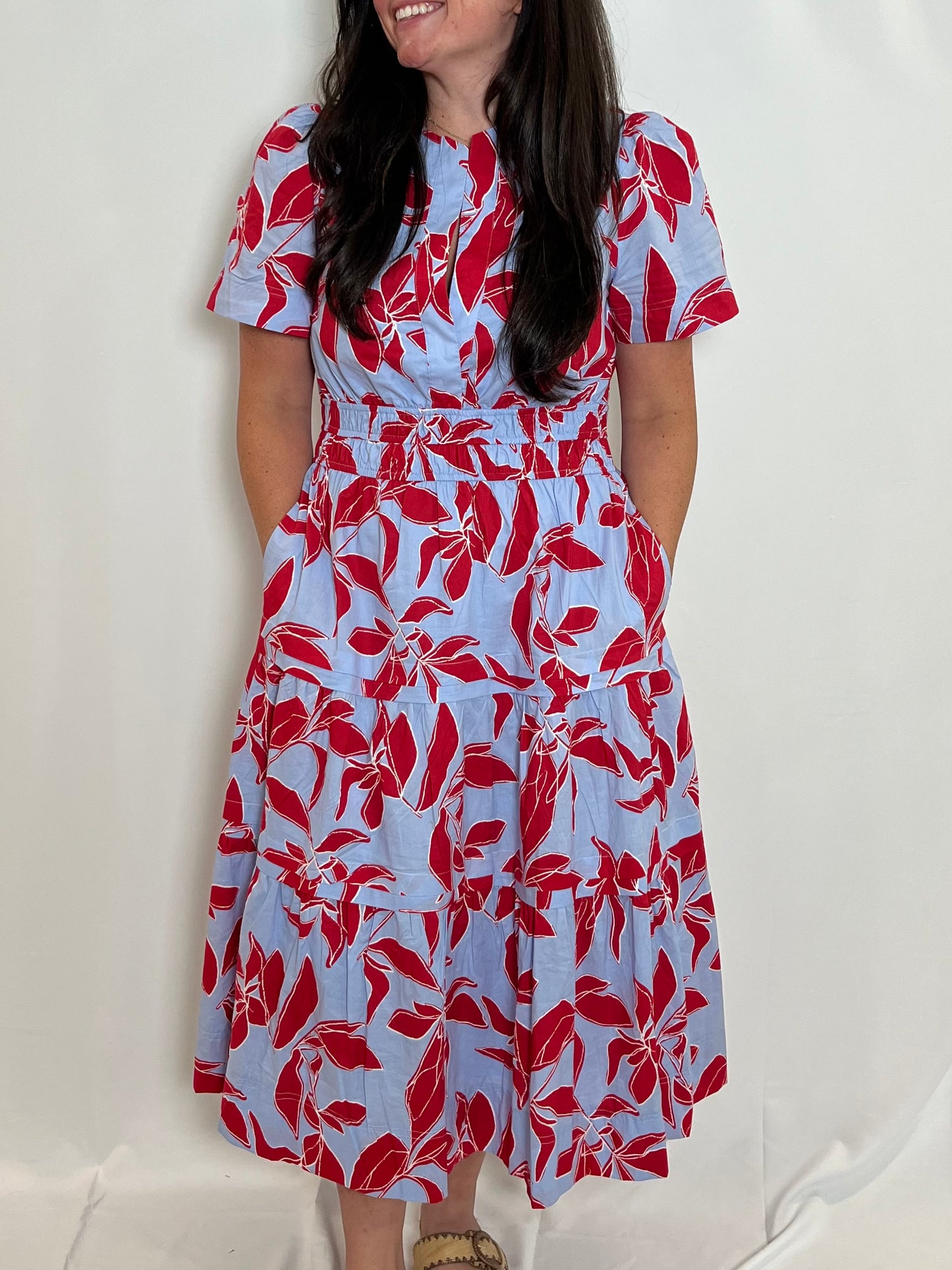 Printed Midi Dress