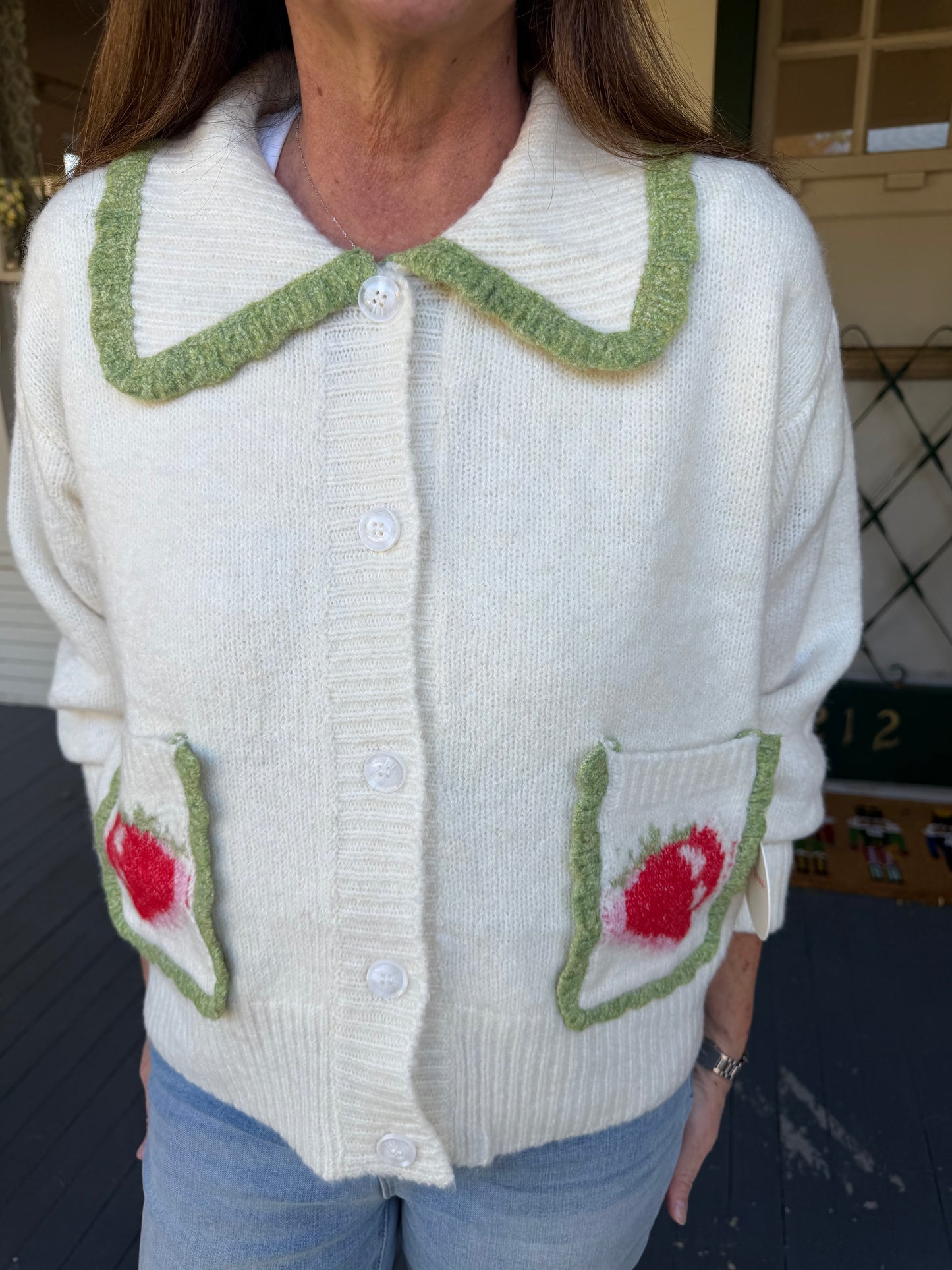 Strawberry Cardigan