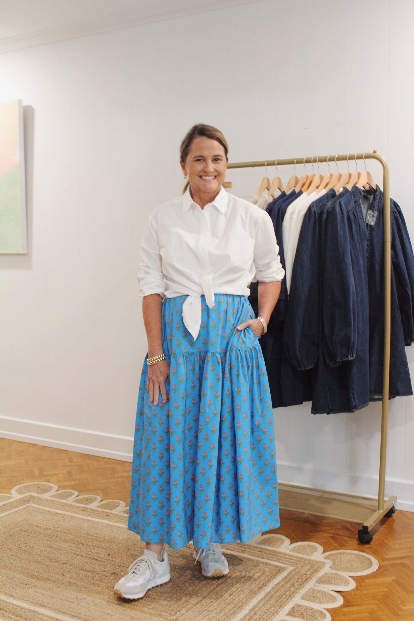 Blue Poppy Skirt