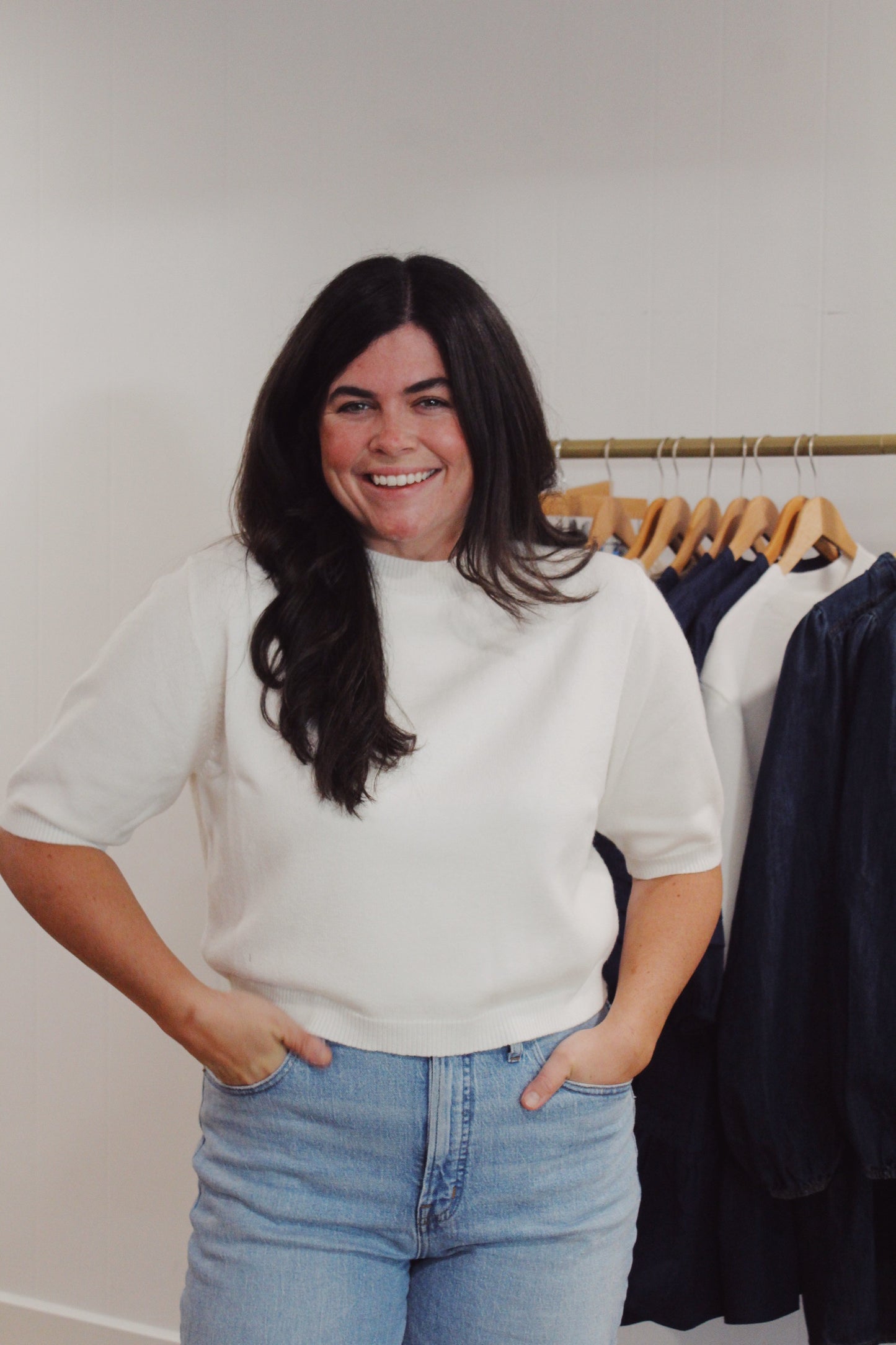 Ivory Crop Sweater