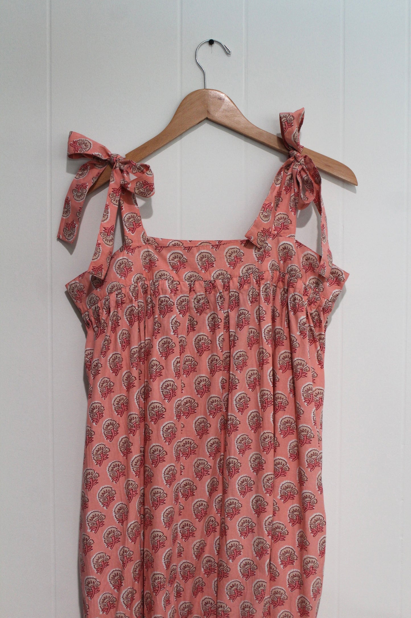 Coral Rock Flower Florence Dress