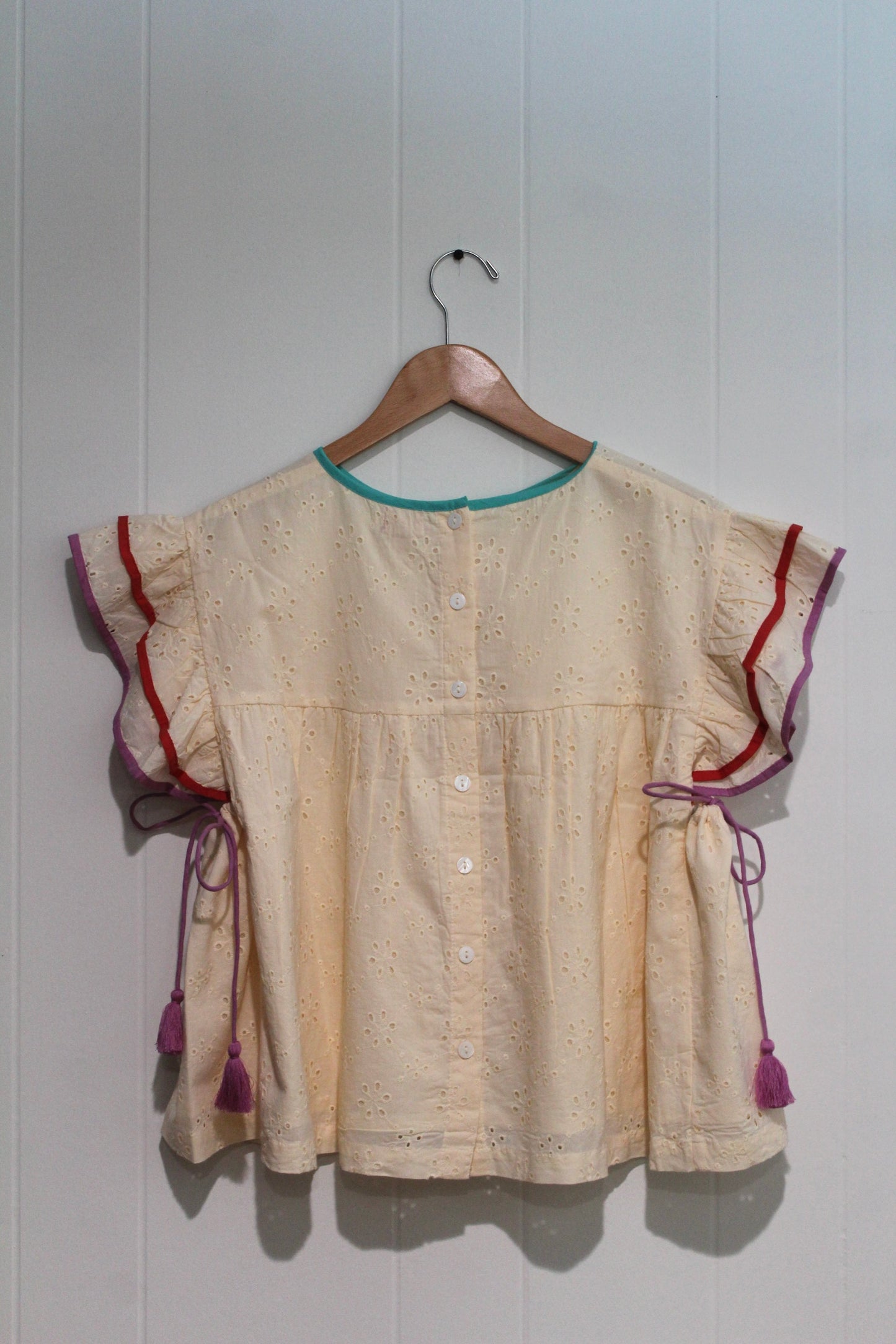 Ivory Eyelet Lottie Top