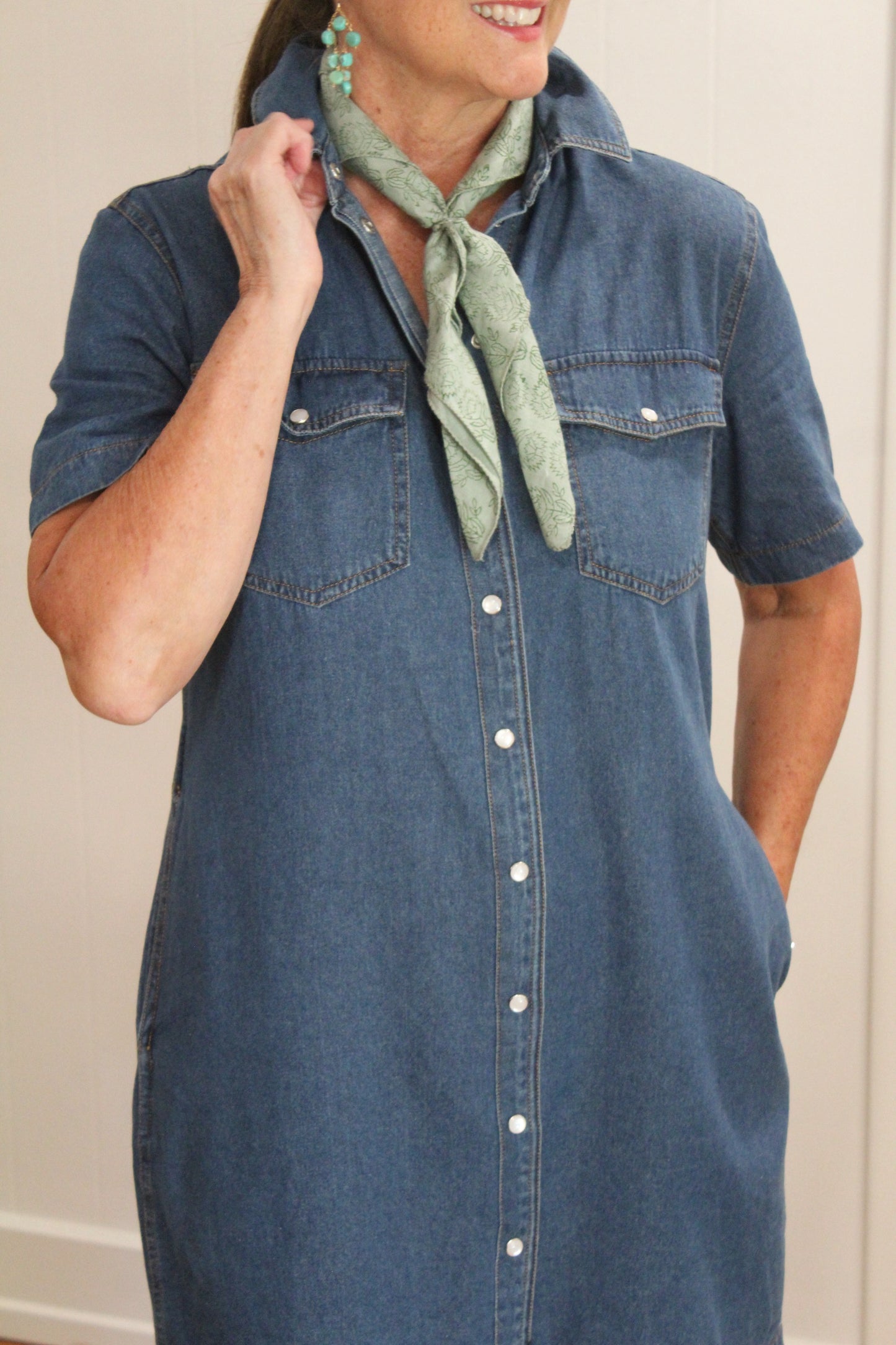 Denim Shirt Dress