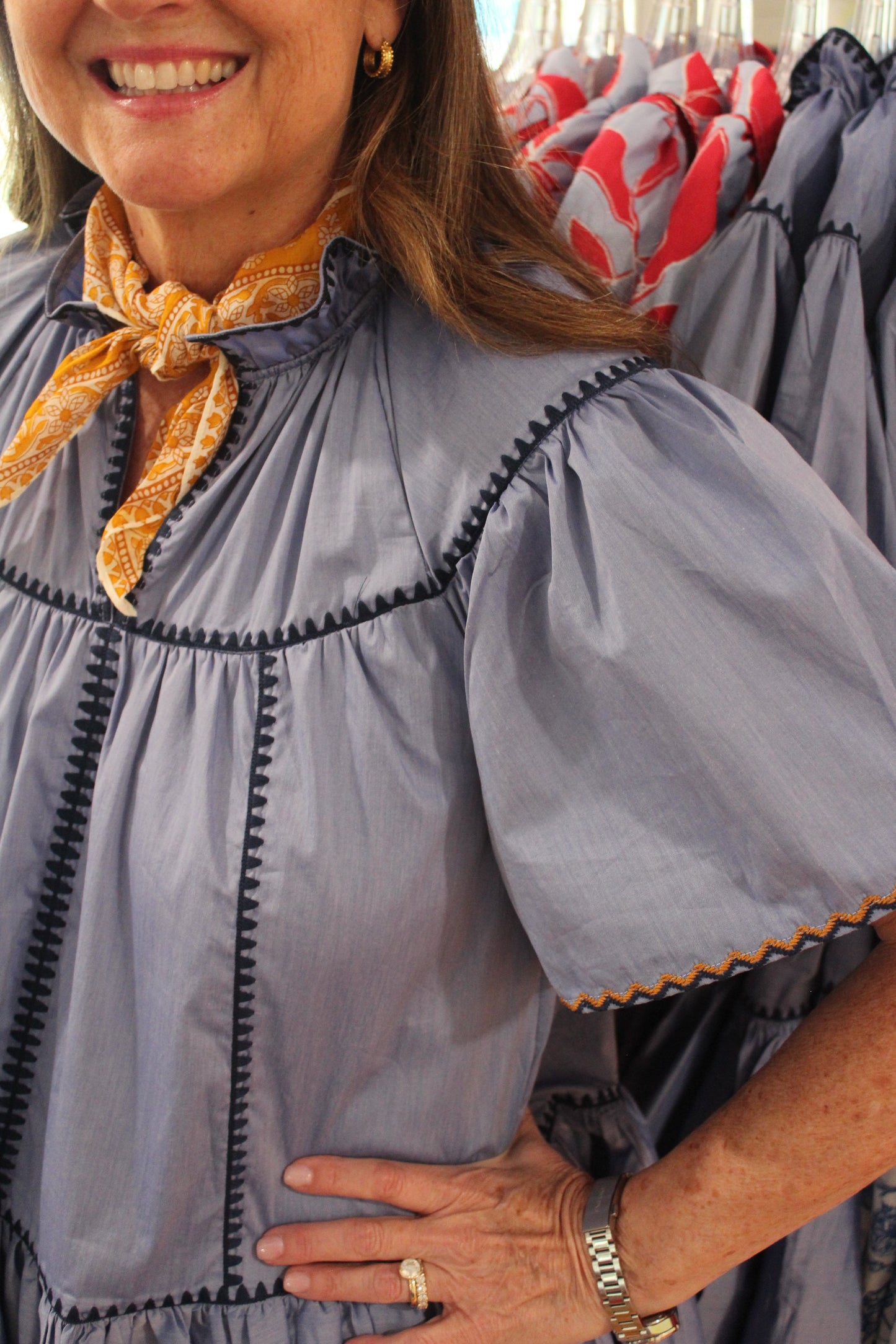 Blue Tier Dress