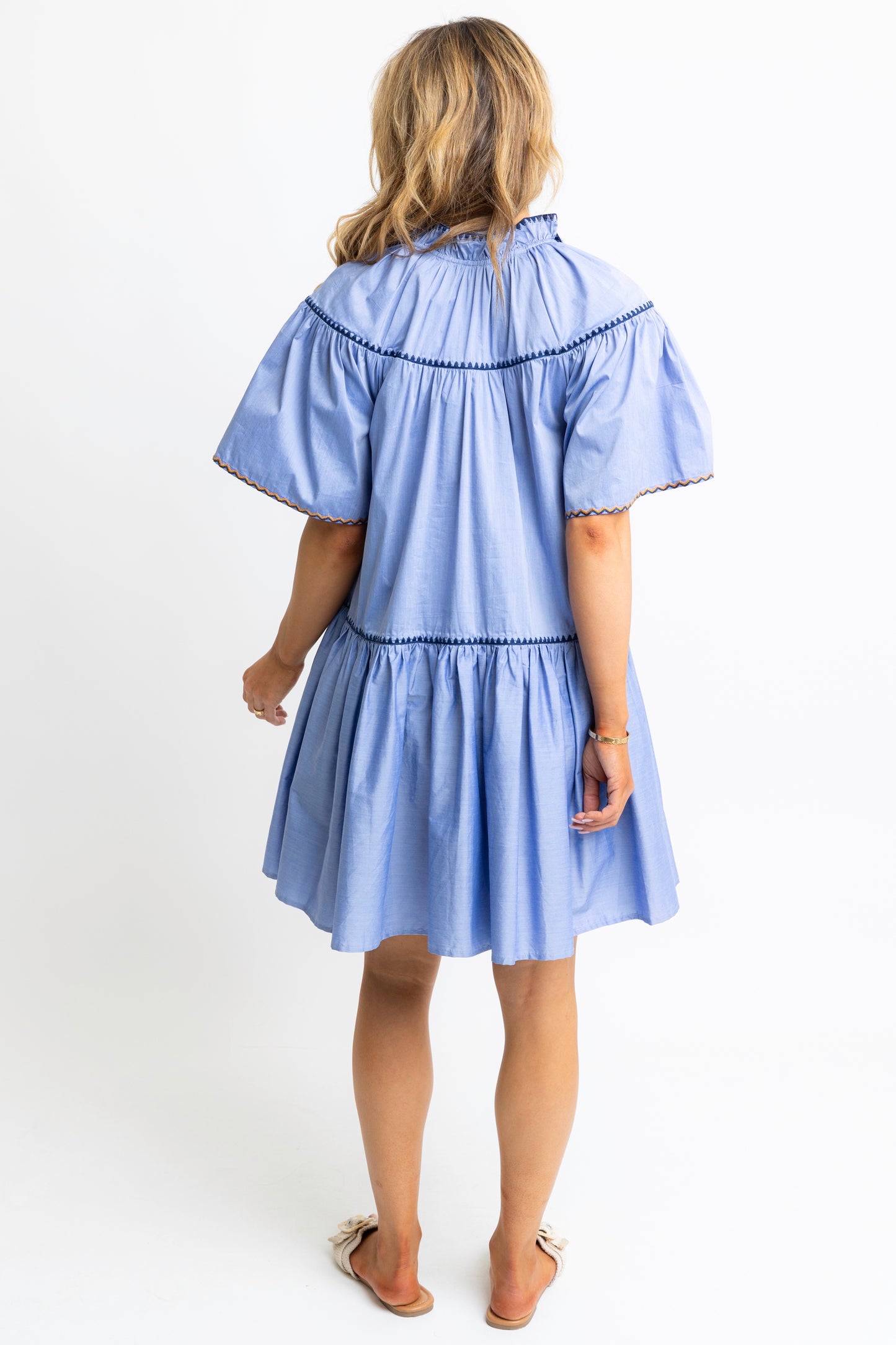 Blue Tier Dress