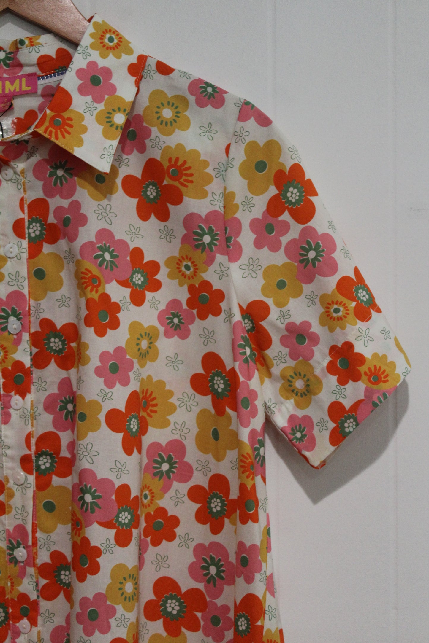 Button Up Floral Dress