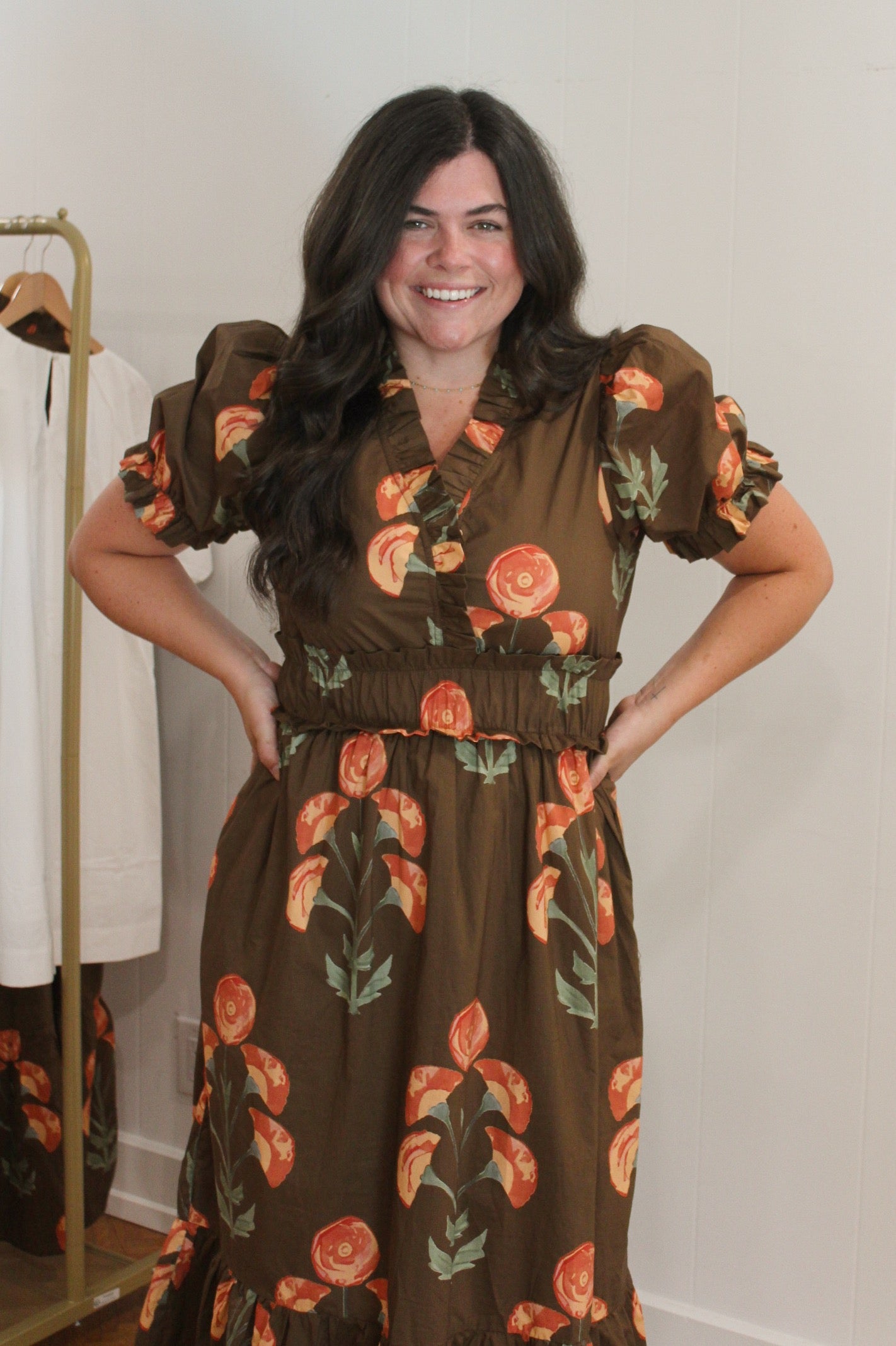 Fall Floral Midi