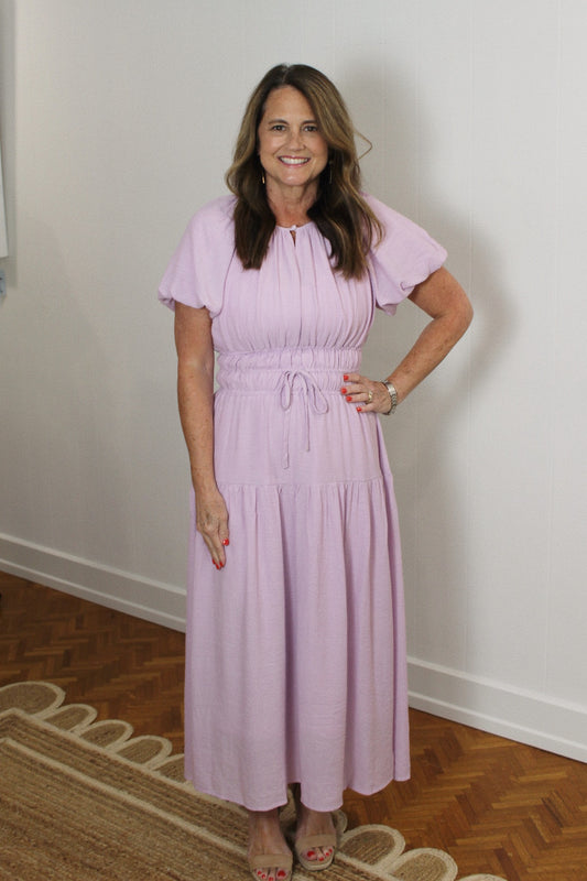 Lavender Days Midi Dress