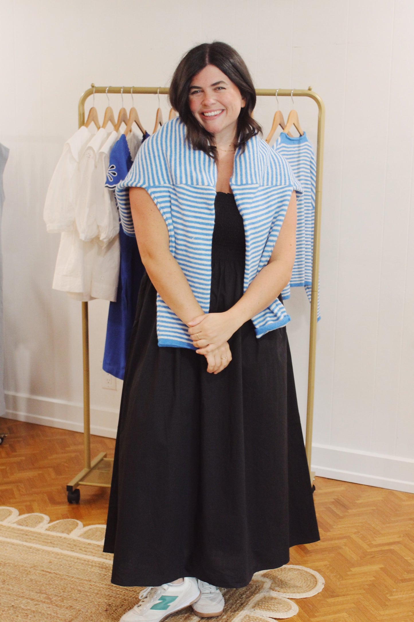 Piper Cardigan - Blue Stripe