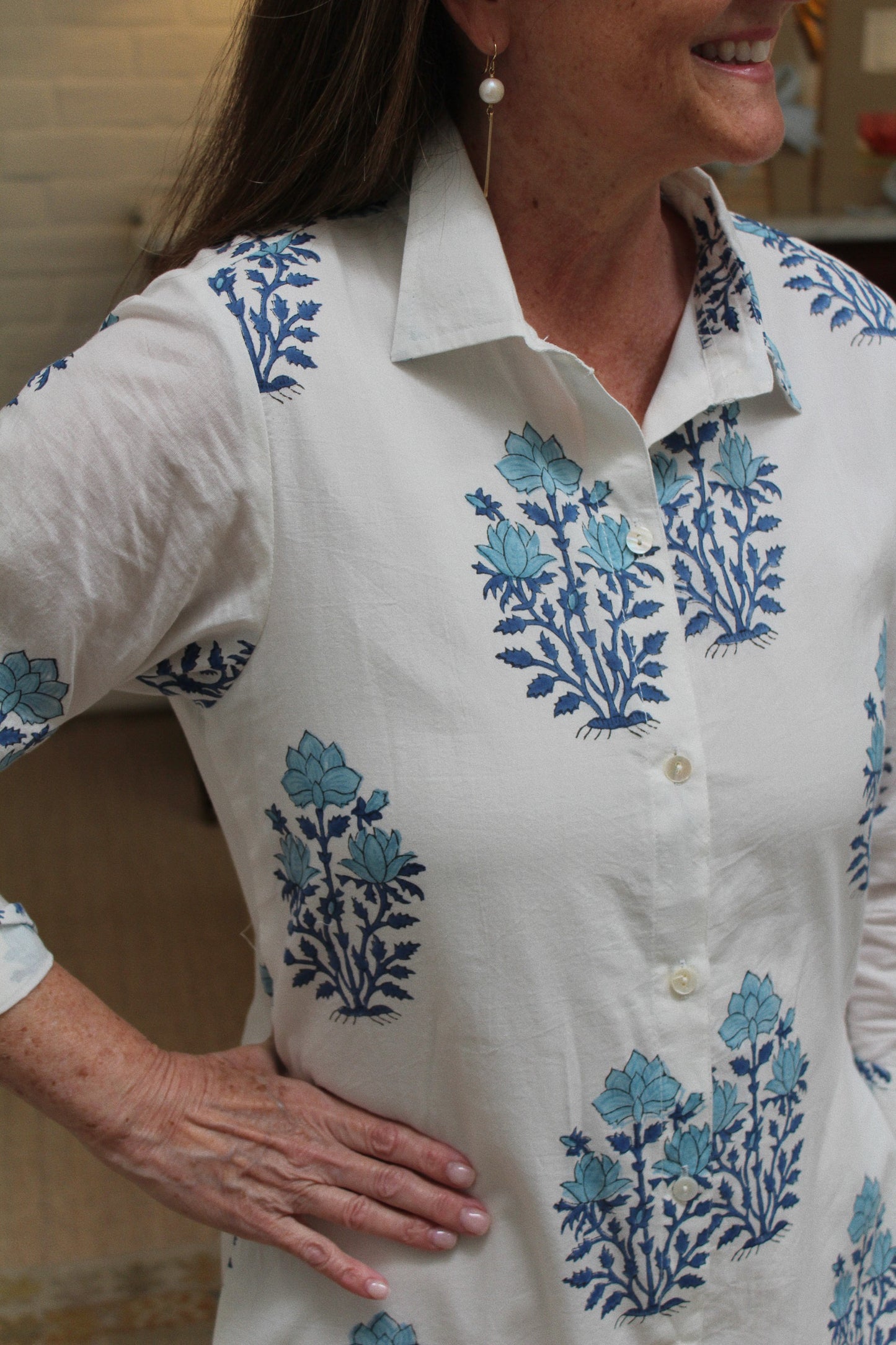 Sea Vine Shirt Dress