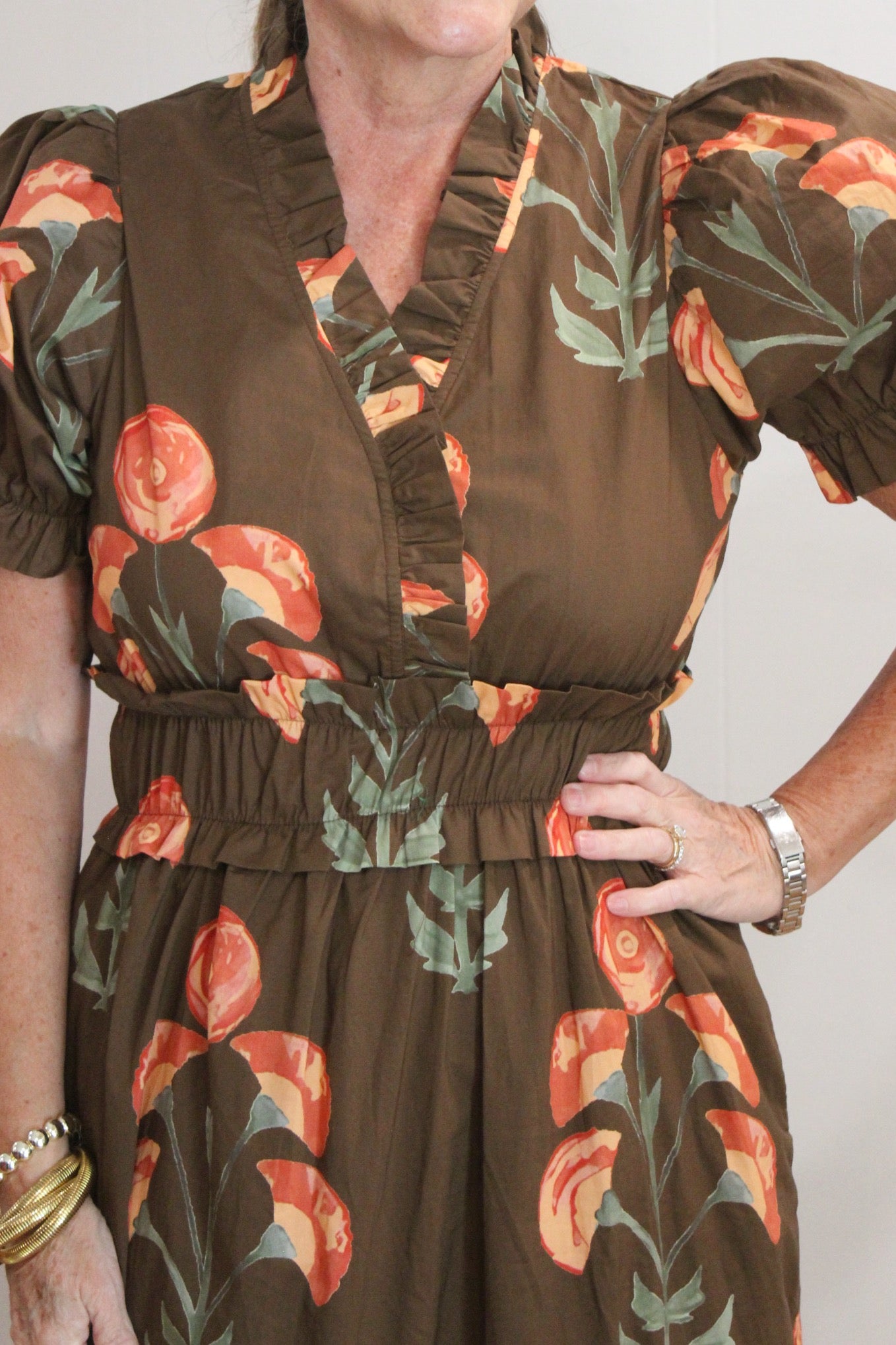 Fall Floral Midi