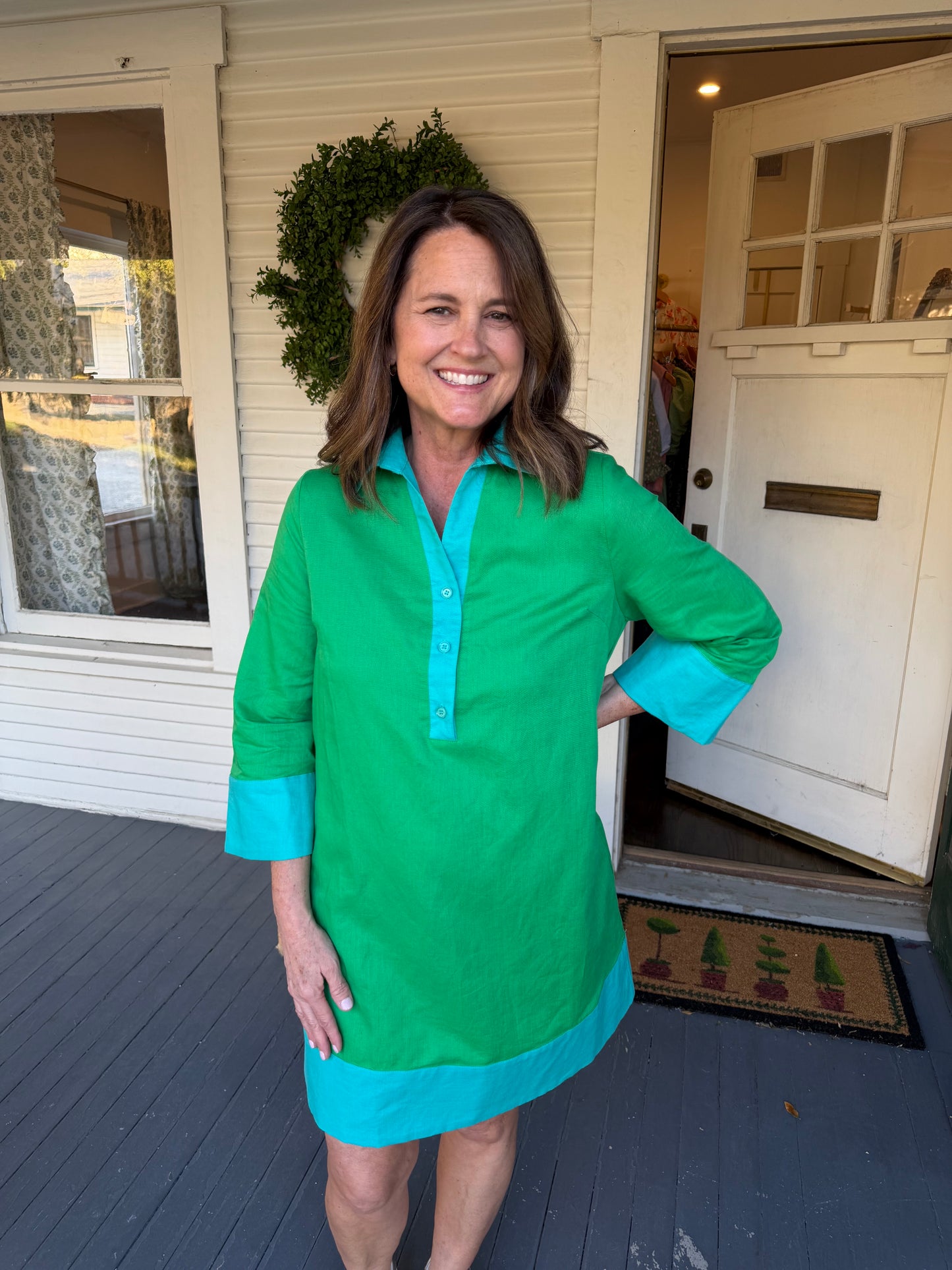 Caryn Lawn Kelly Mini Caftan
