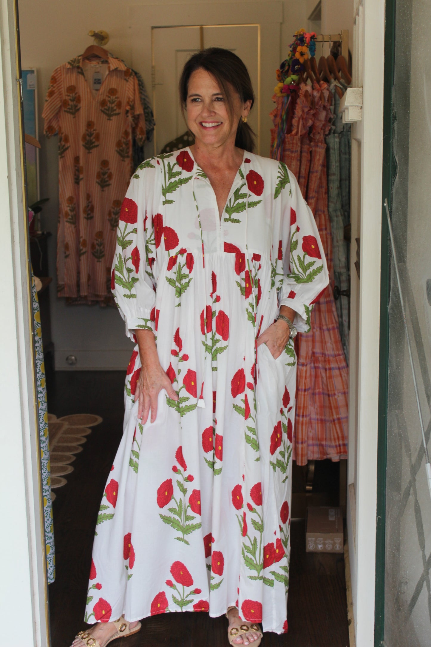 Marigold Midi Red