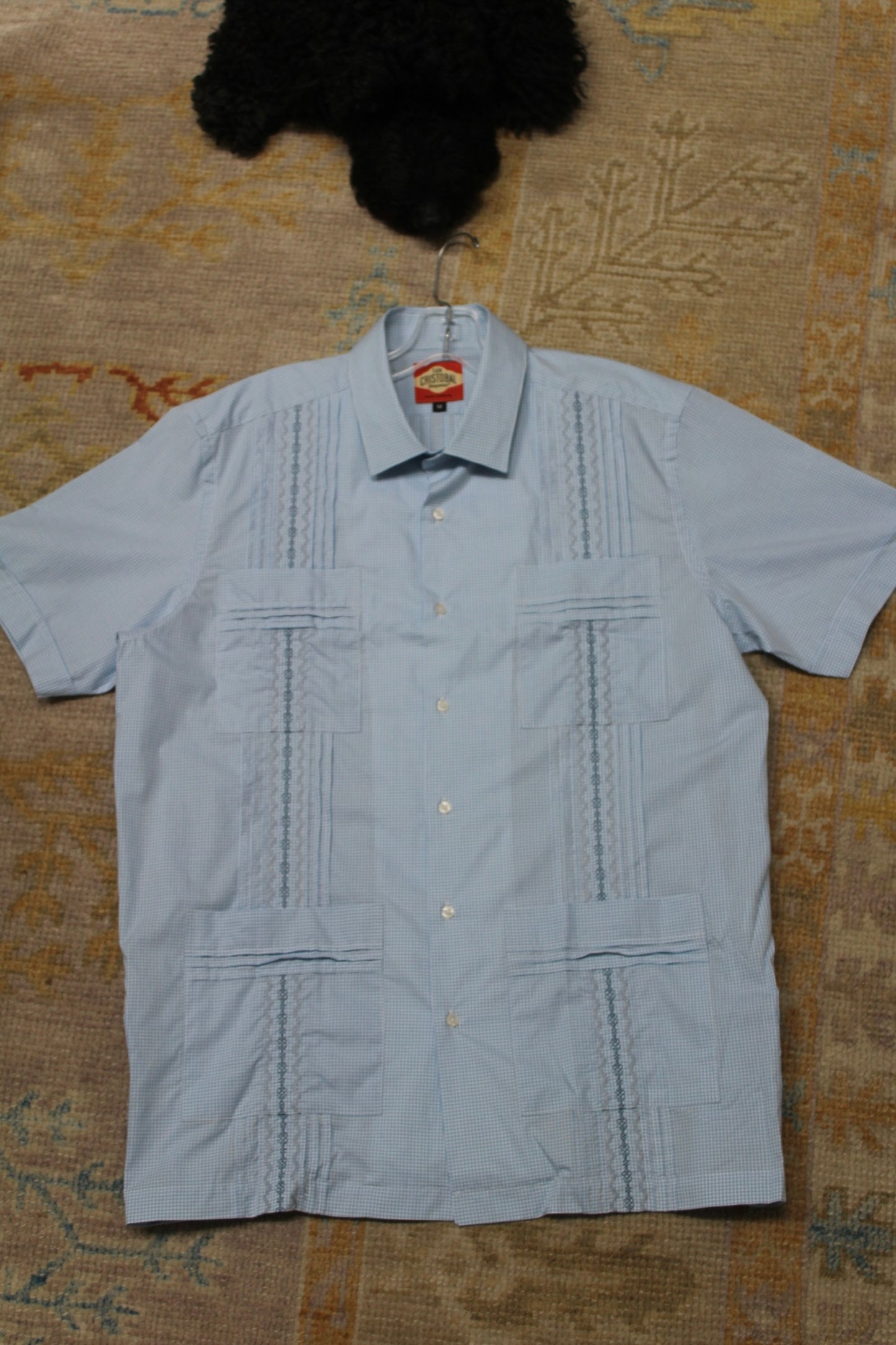 Monterey Classic Guayabera - Lagoon Blue / Slate
