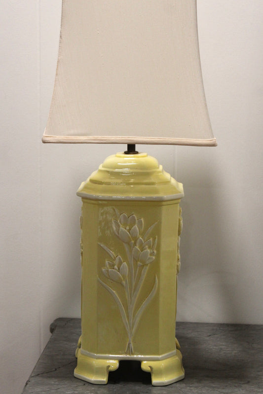 Vintage Yellow Tulip Lamp