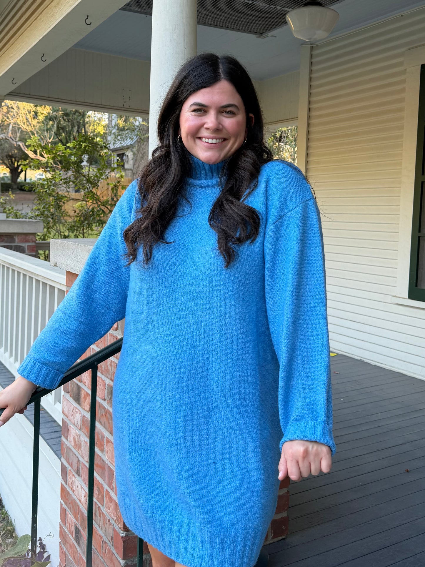 Blue Sweater Dress
