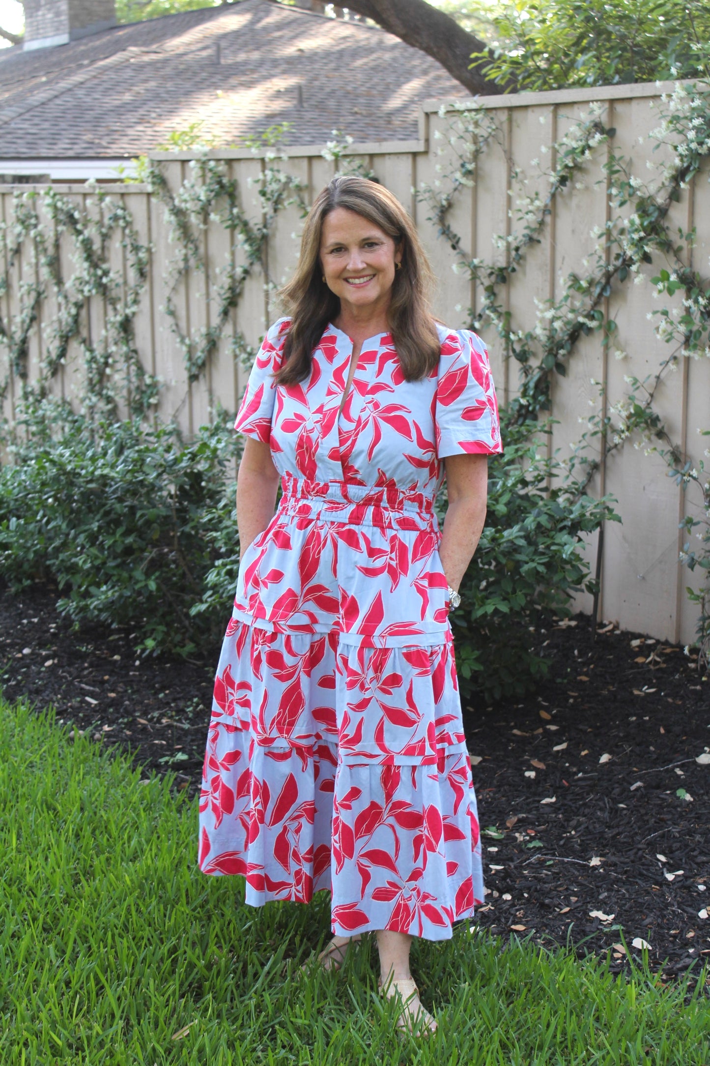 Printed Midi Dress