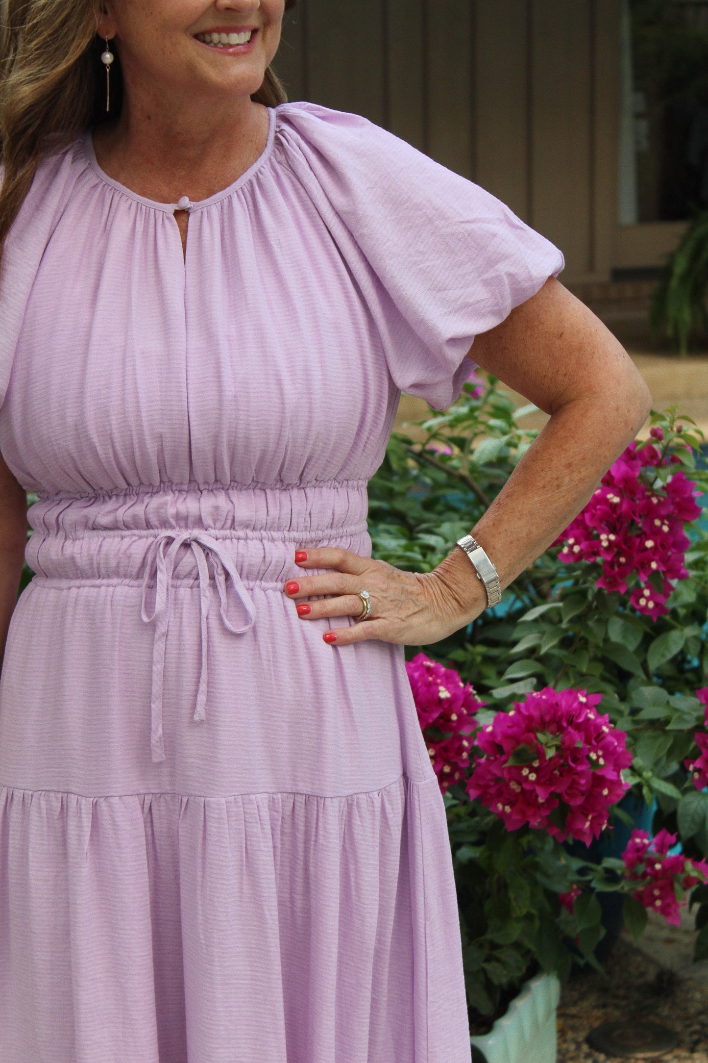 Lavender Days Midi Dress