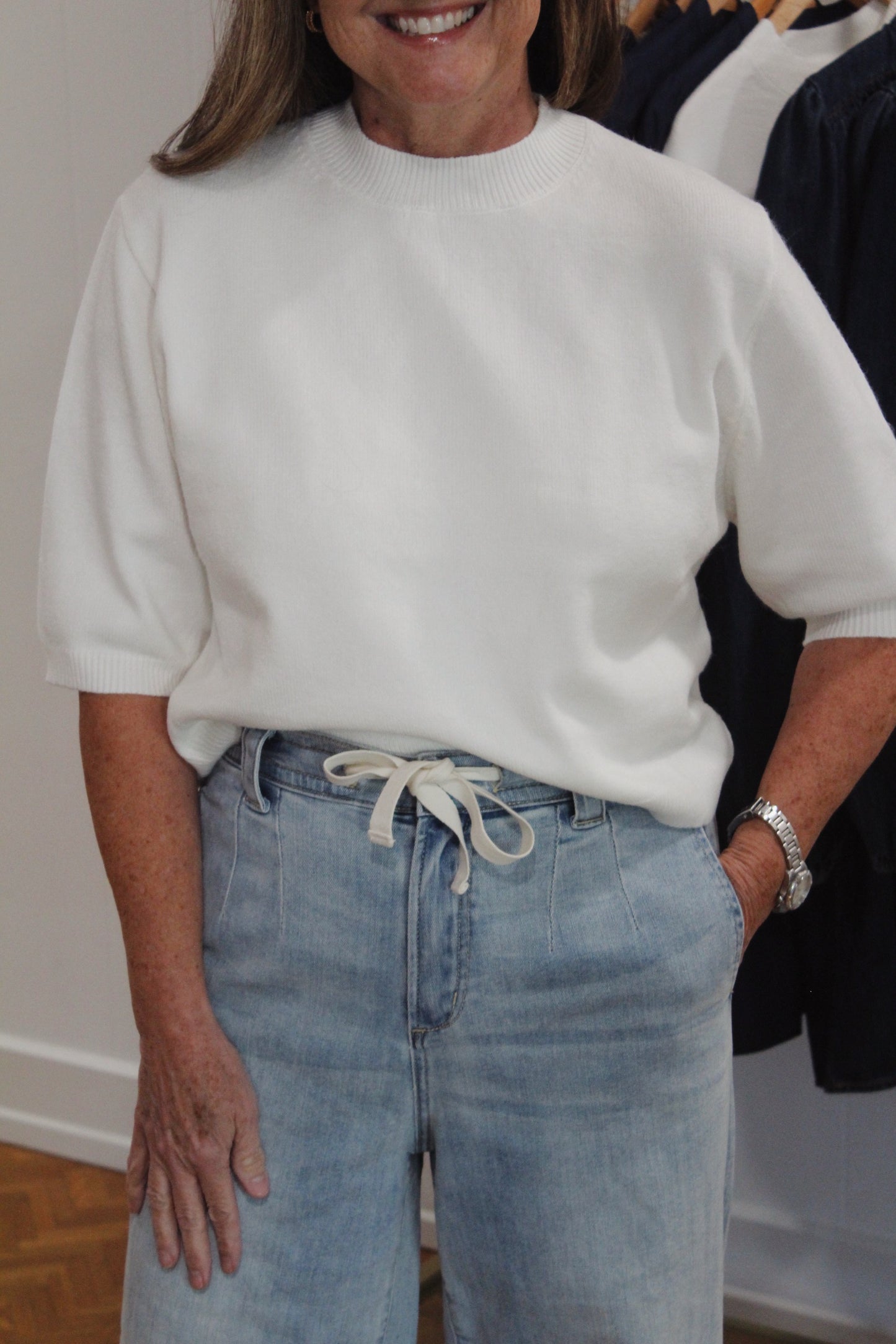 Ivory Crop Sweater