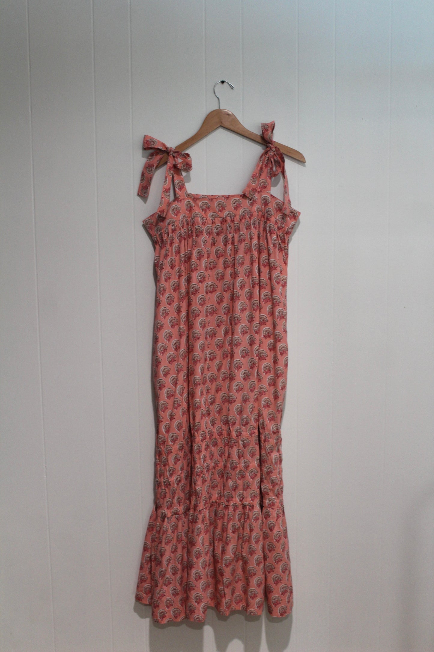 Coral Rock Flower Florence Dress