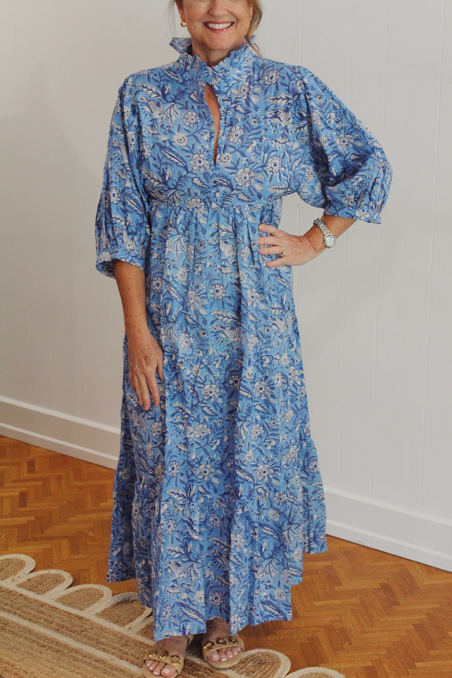 Azure Palmetto Dress