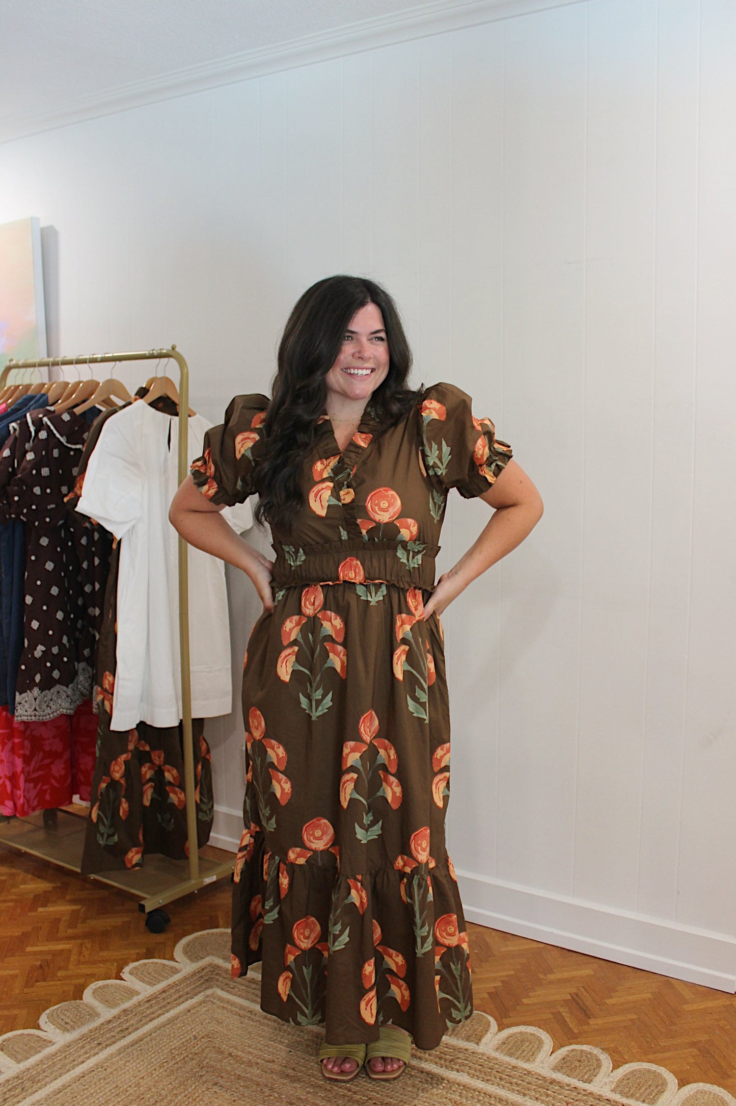 Fall Floral Midi