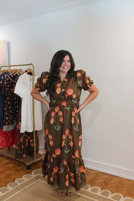 Fall Floral Midi