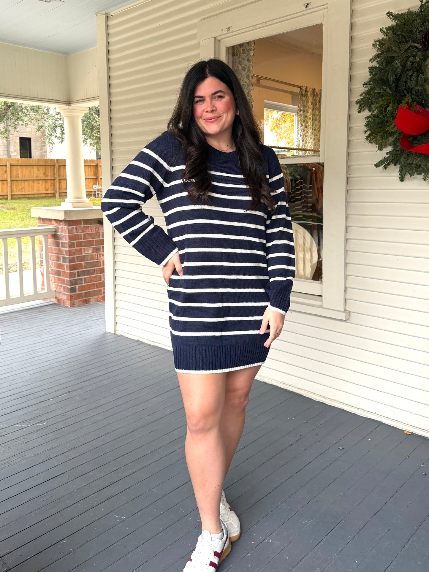 Stripe Sweater Dress