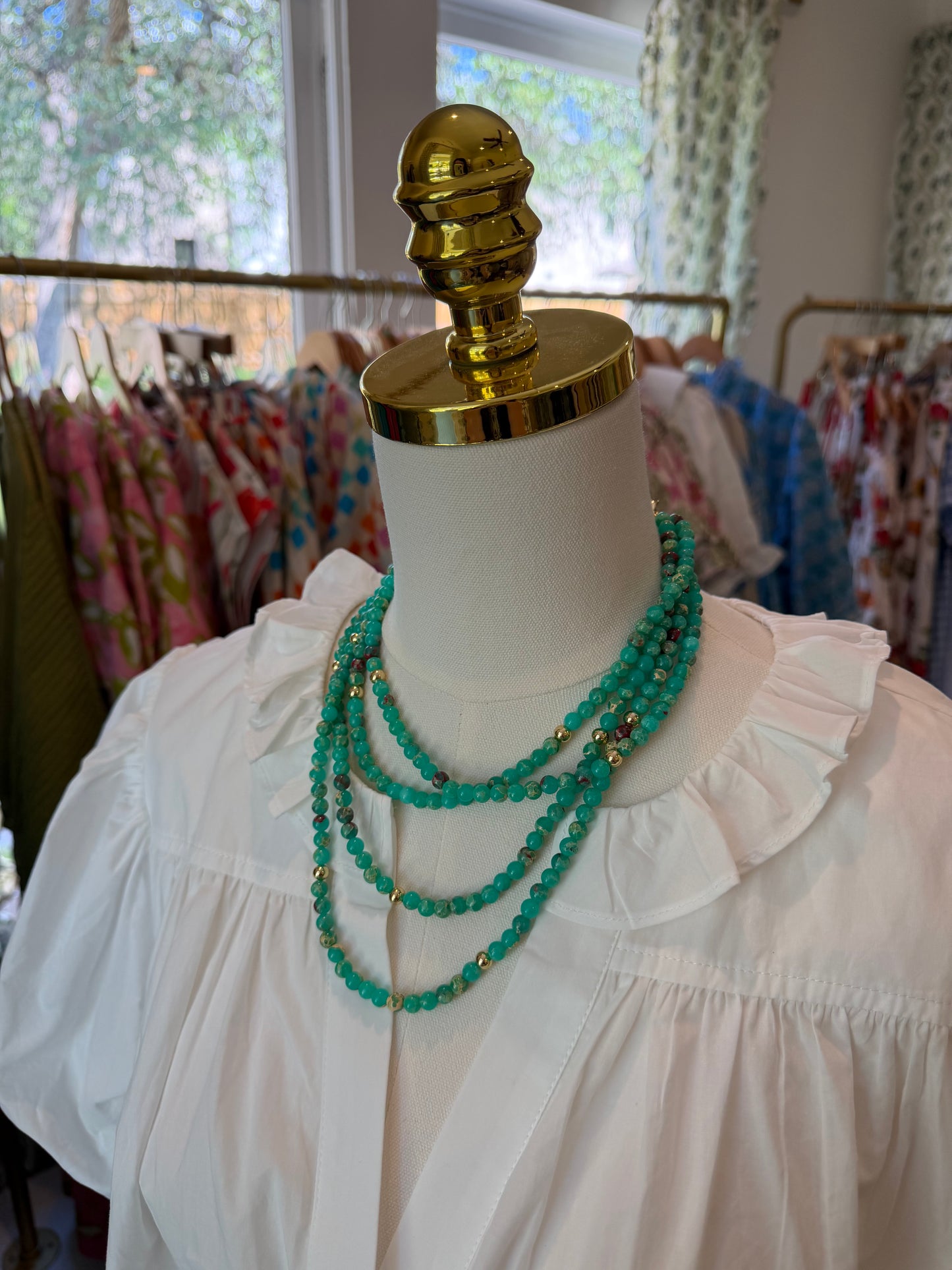 Layered Gemstone Necklace