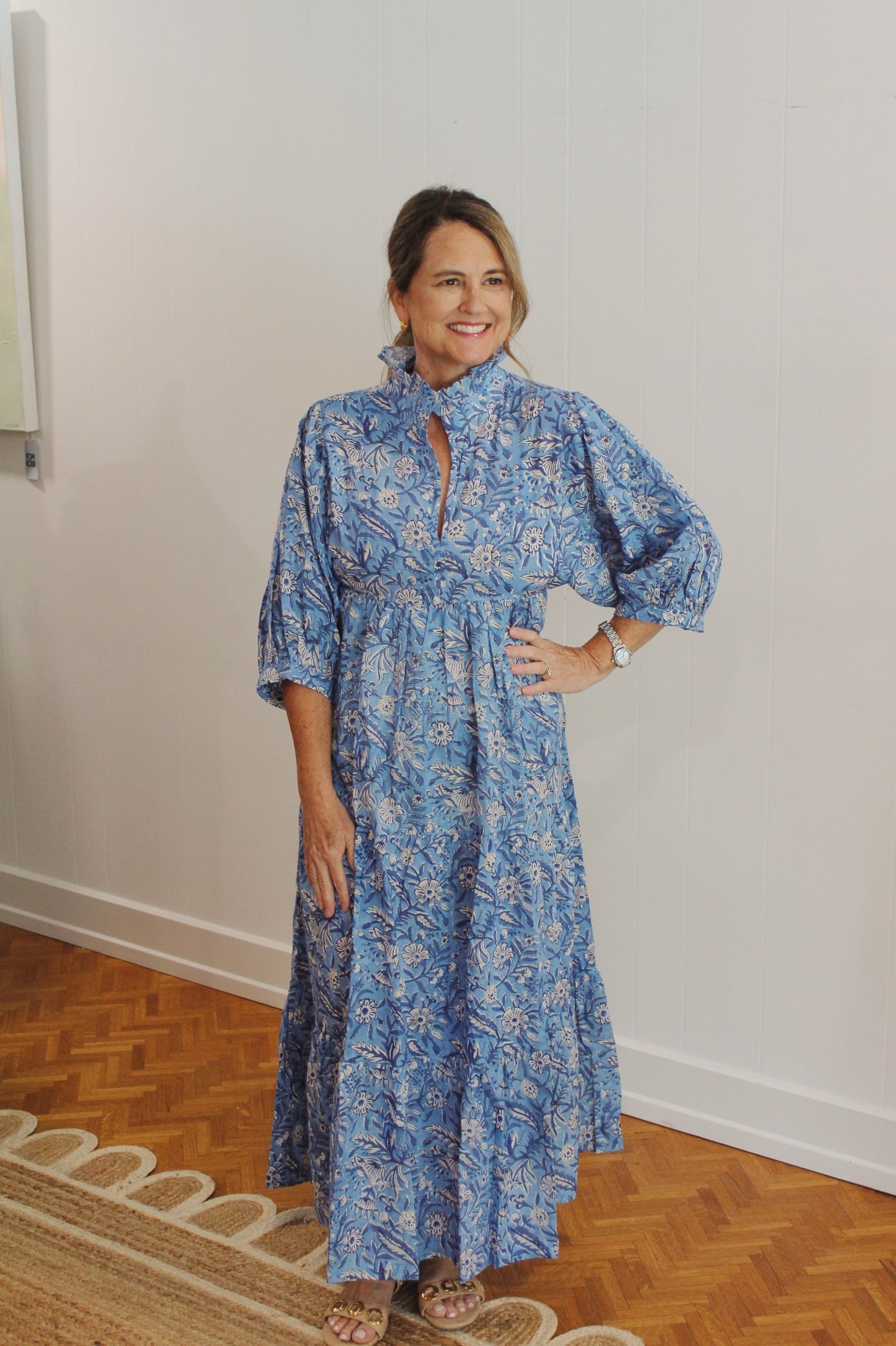 Azure Palmetto Dress