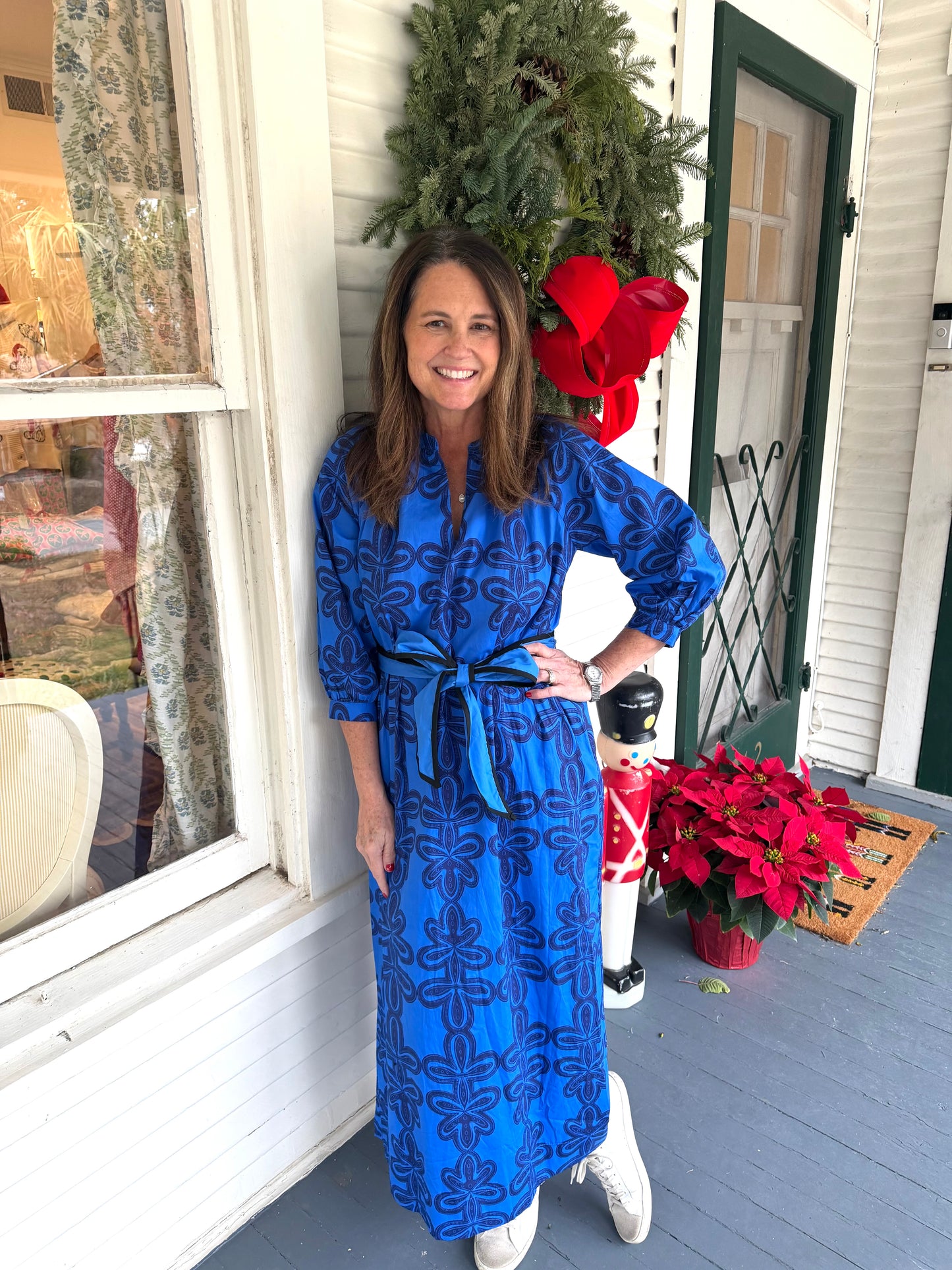 Bright Blue Midi Dress