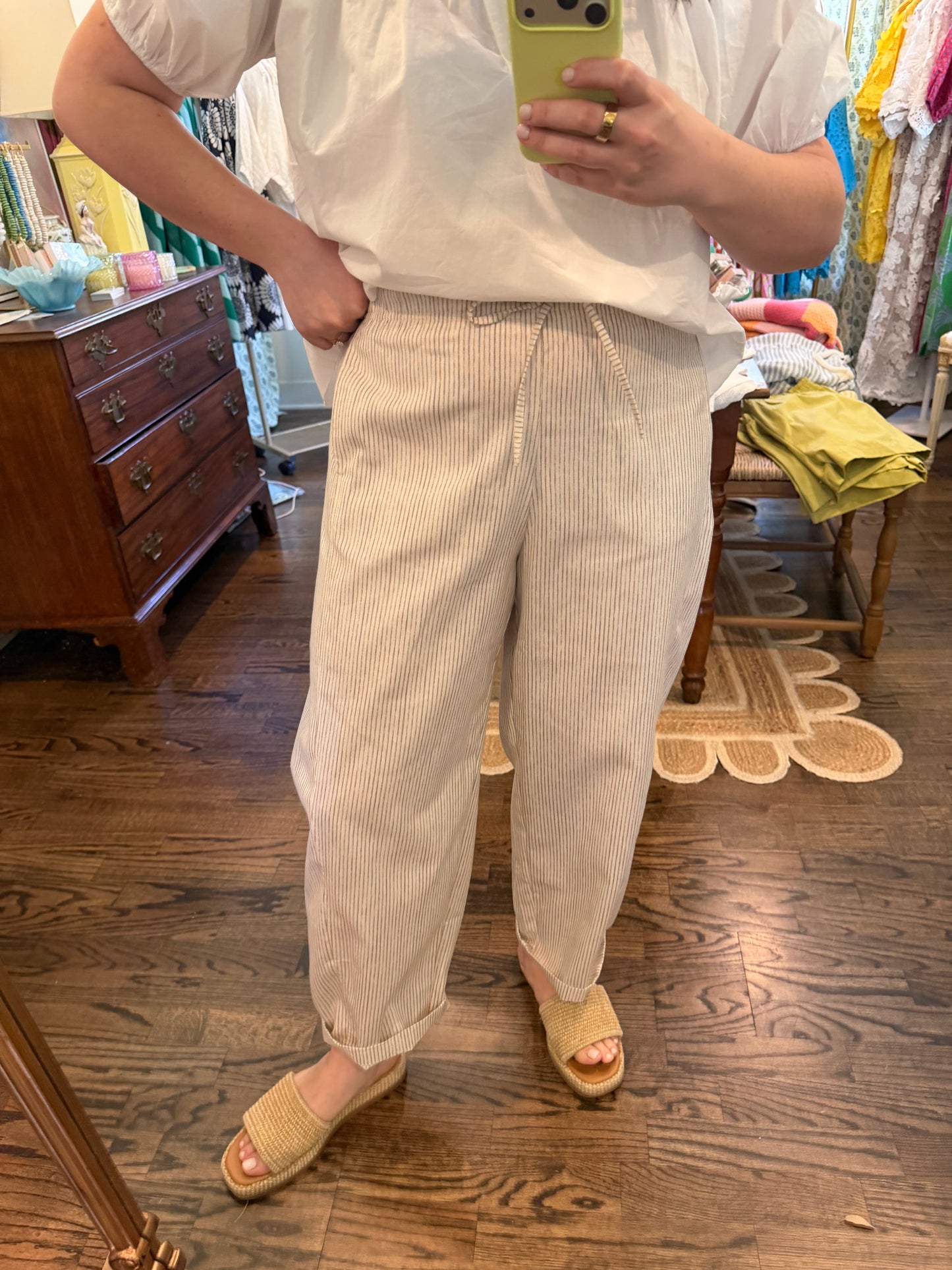 Tan Stripe Pants