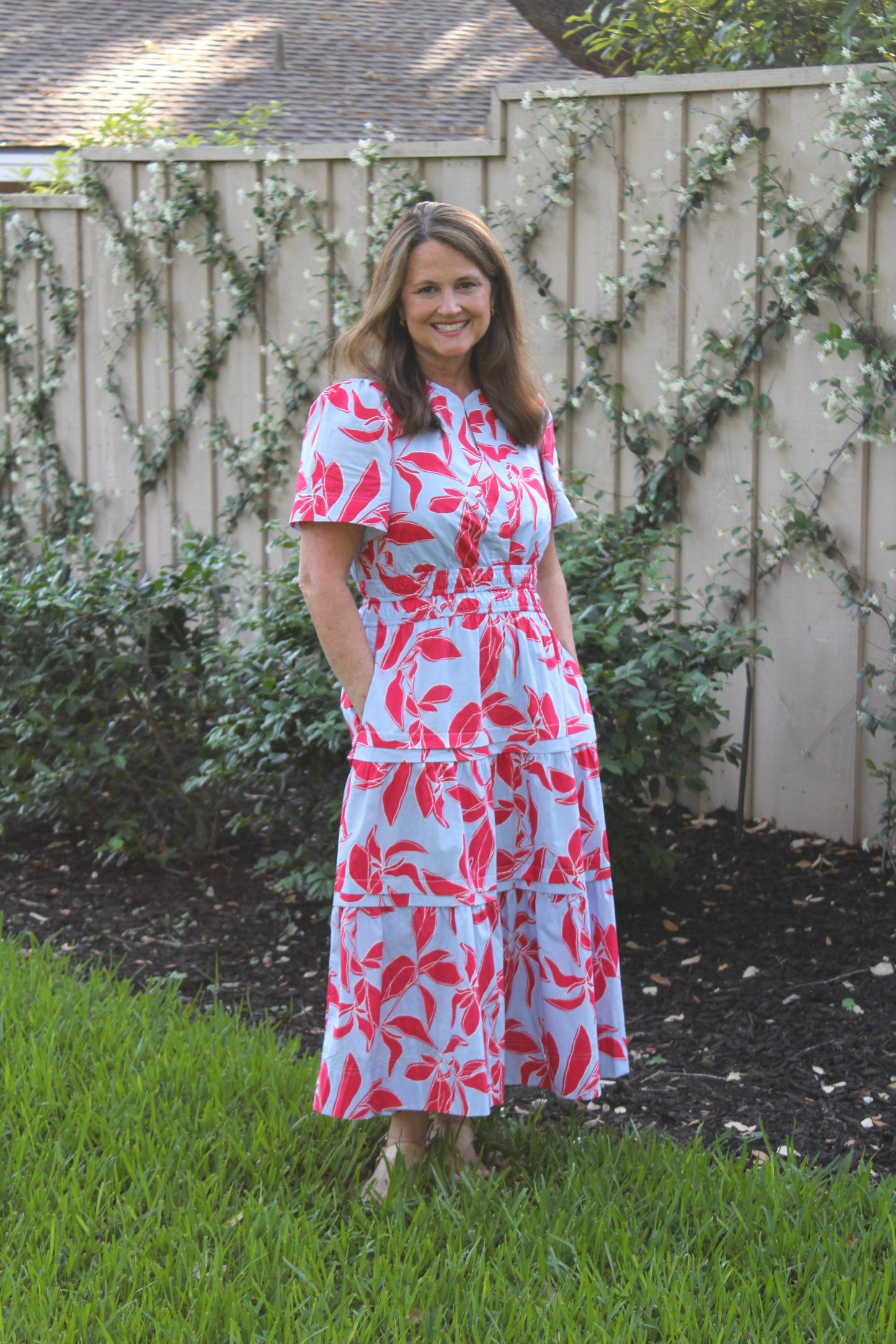 Printed Midi Dress