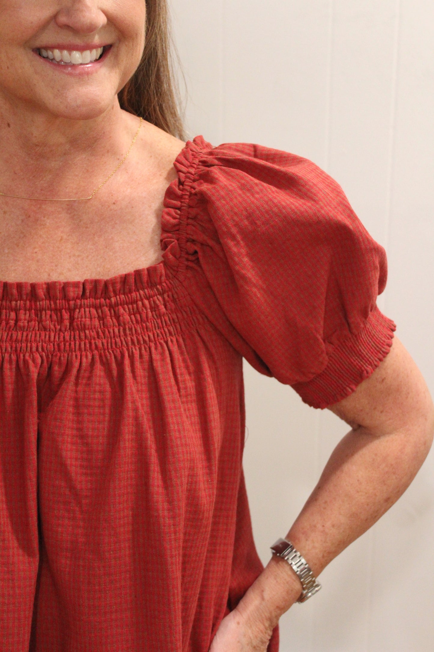 Rust Mini Dress