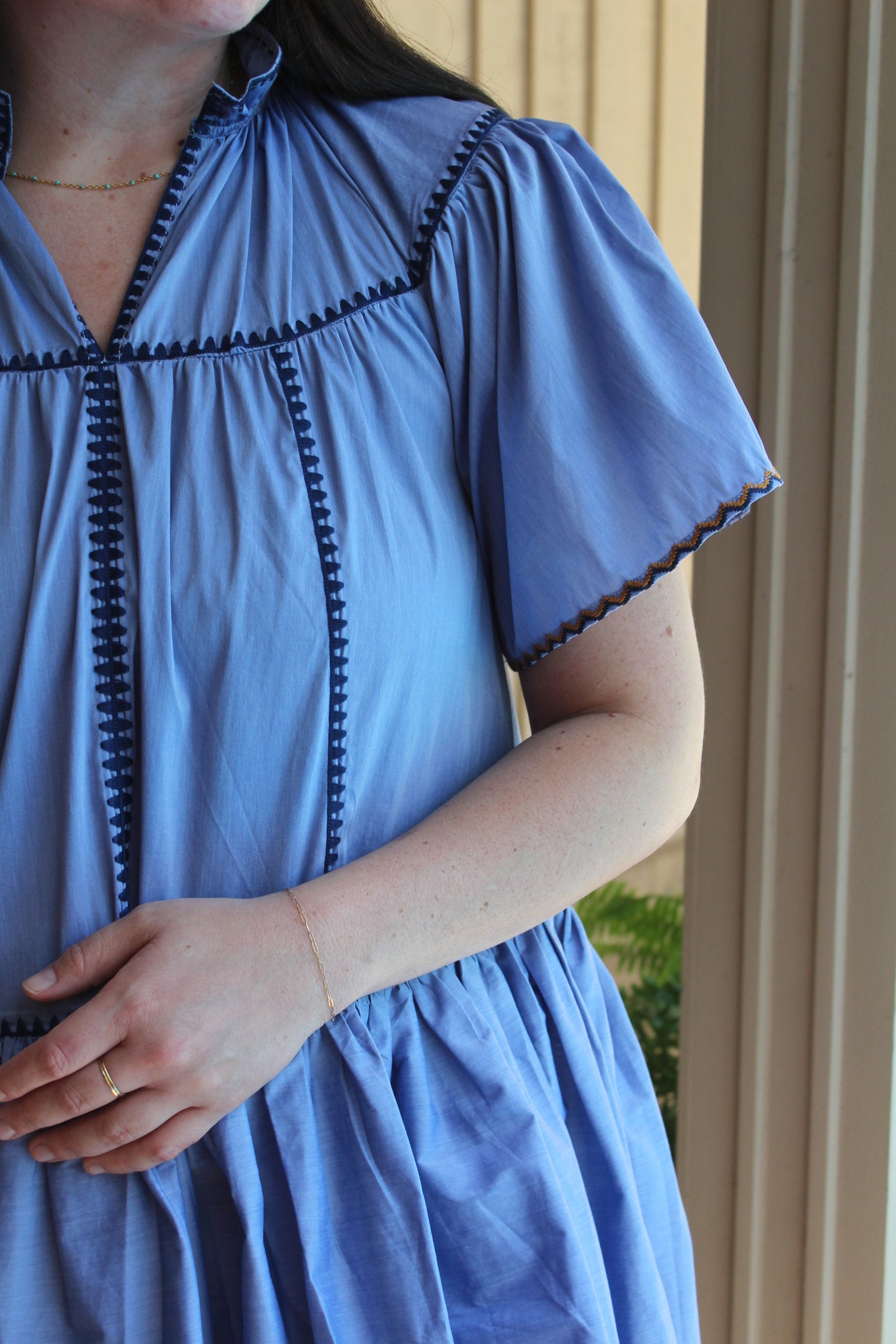 Blue Tier Dress