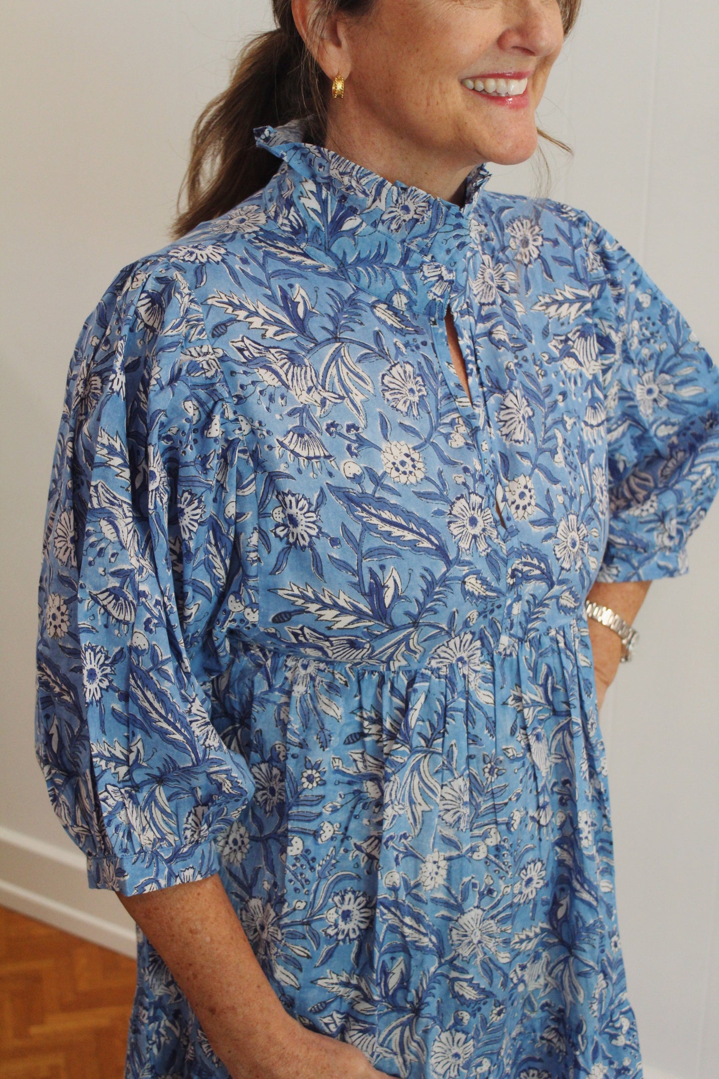 Azure Palmetto Dress