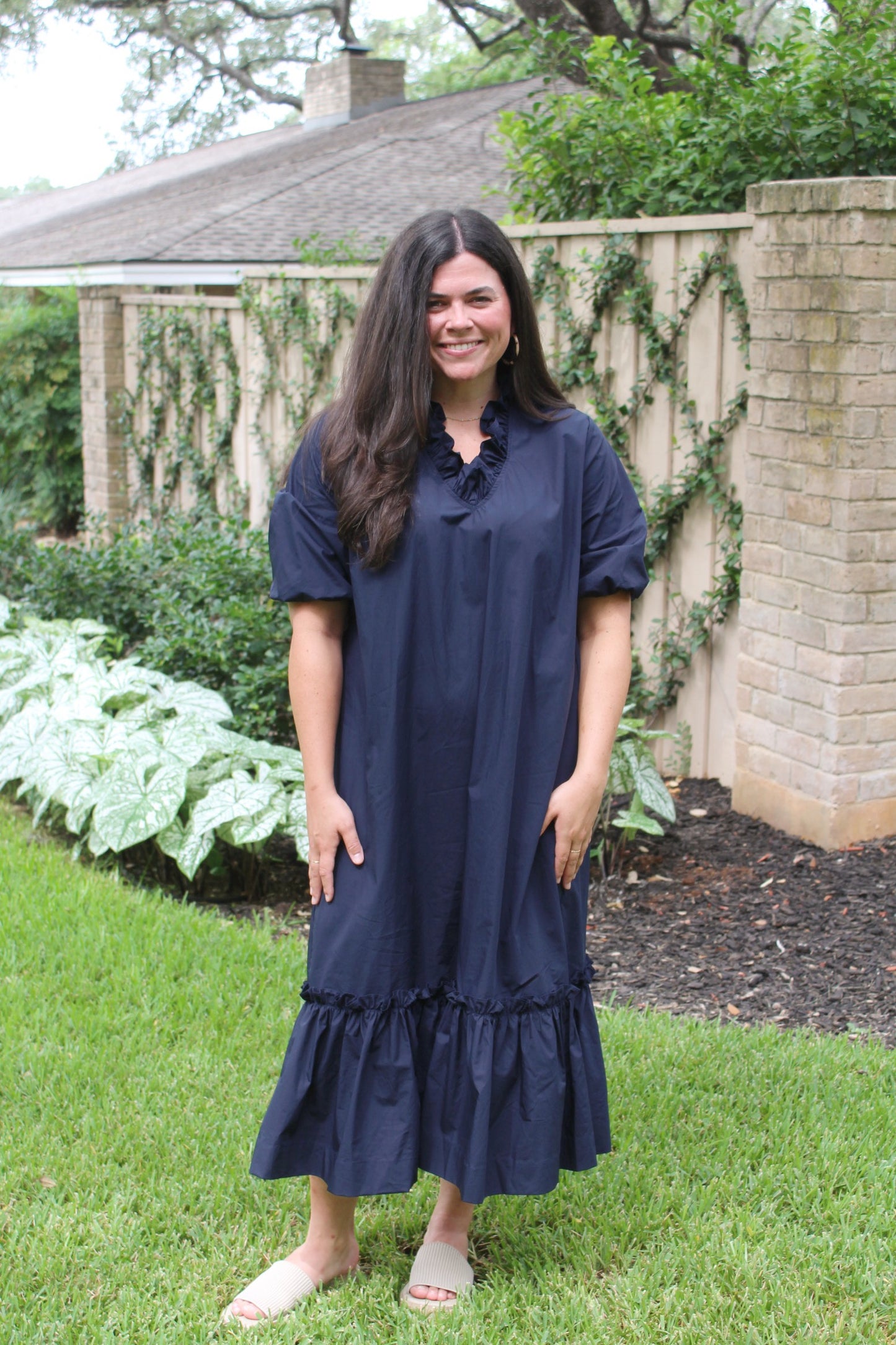 Kit Midi Dress Navy