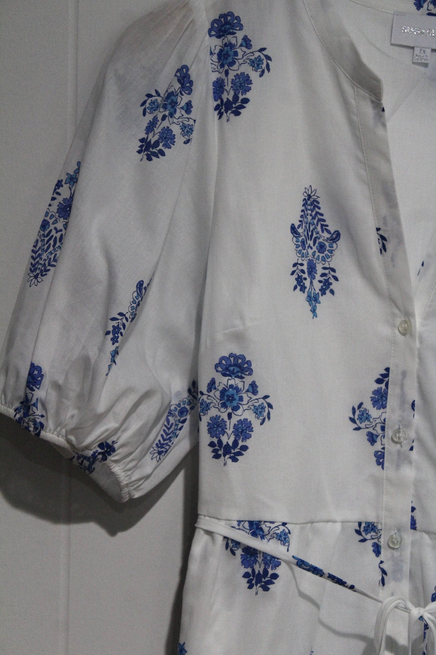White Button Down Midi Dress