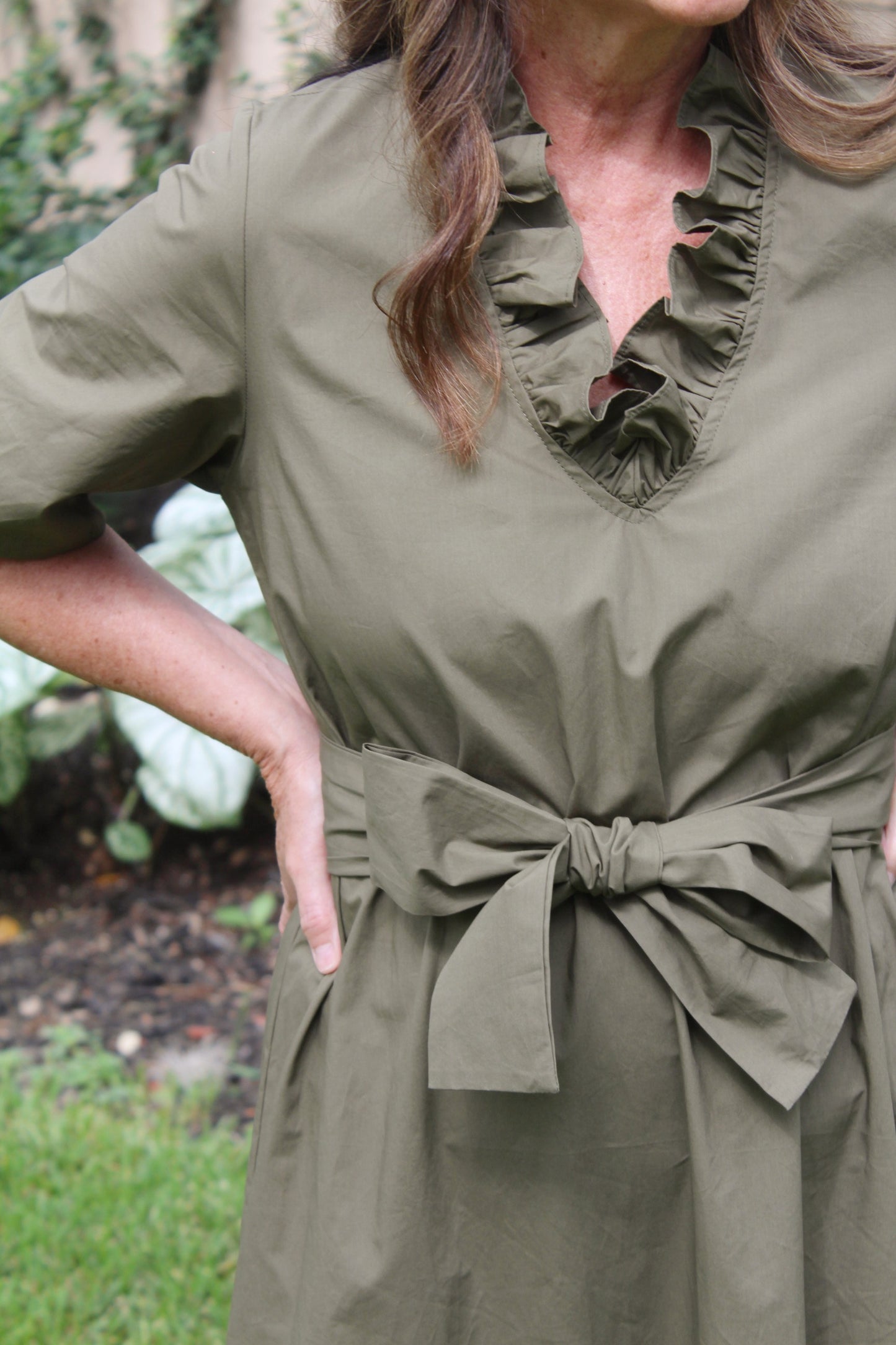 Kit Midi Dress Olive