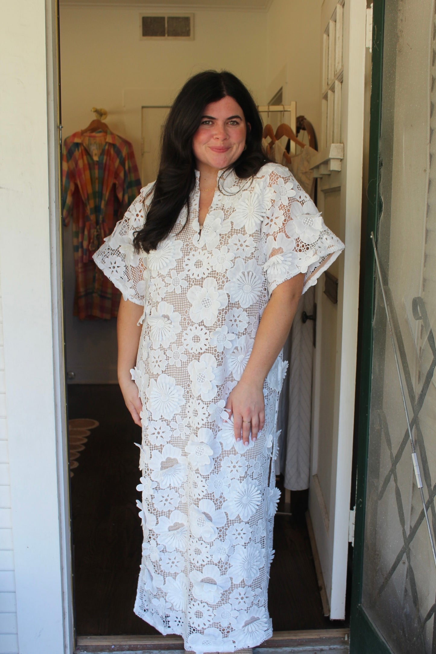 Leighton White Caftan