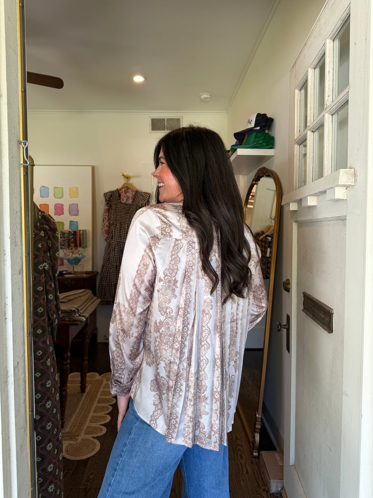 Blush Lace Blouse