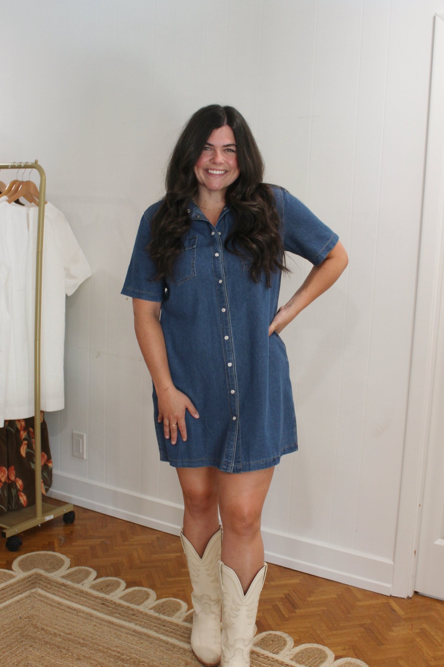 Denim Shirt Dress