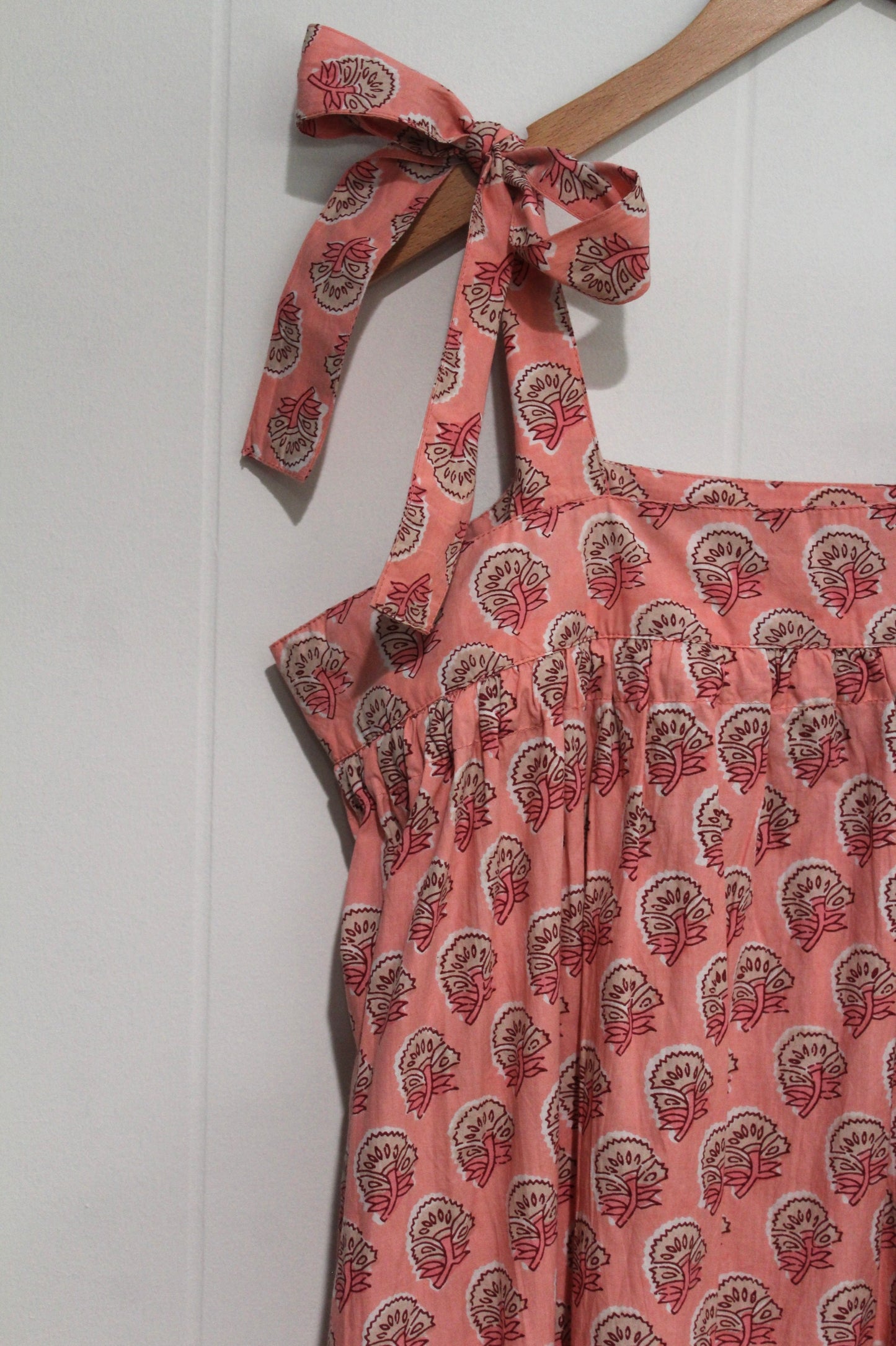 Coral Rock Flower Florence Dress