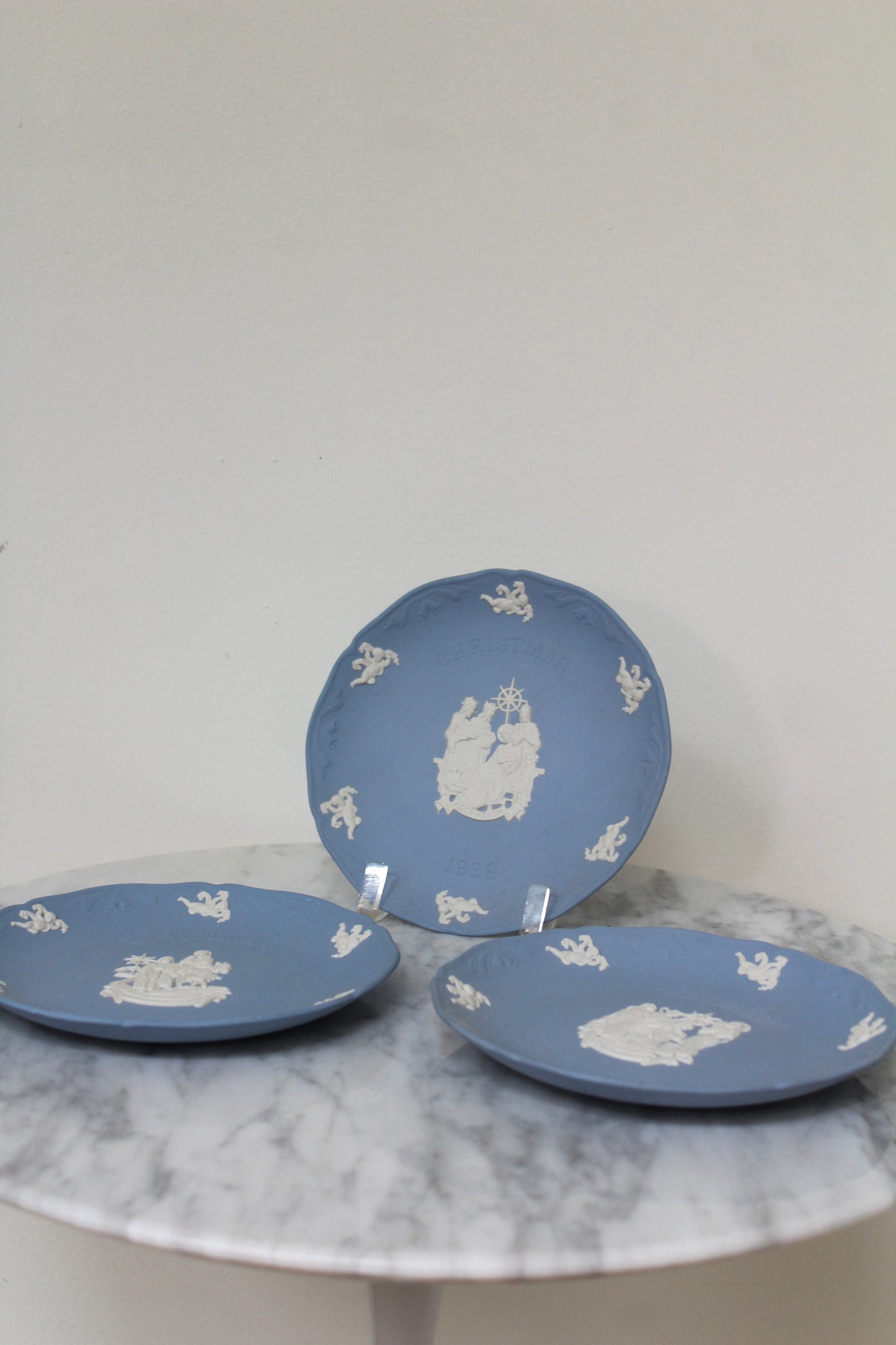 Wedgwood Blue Christmas Plate