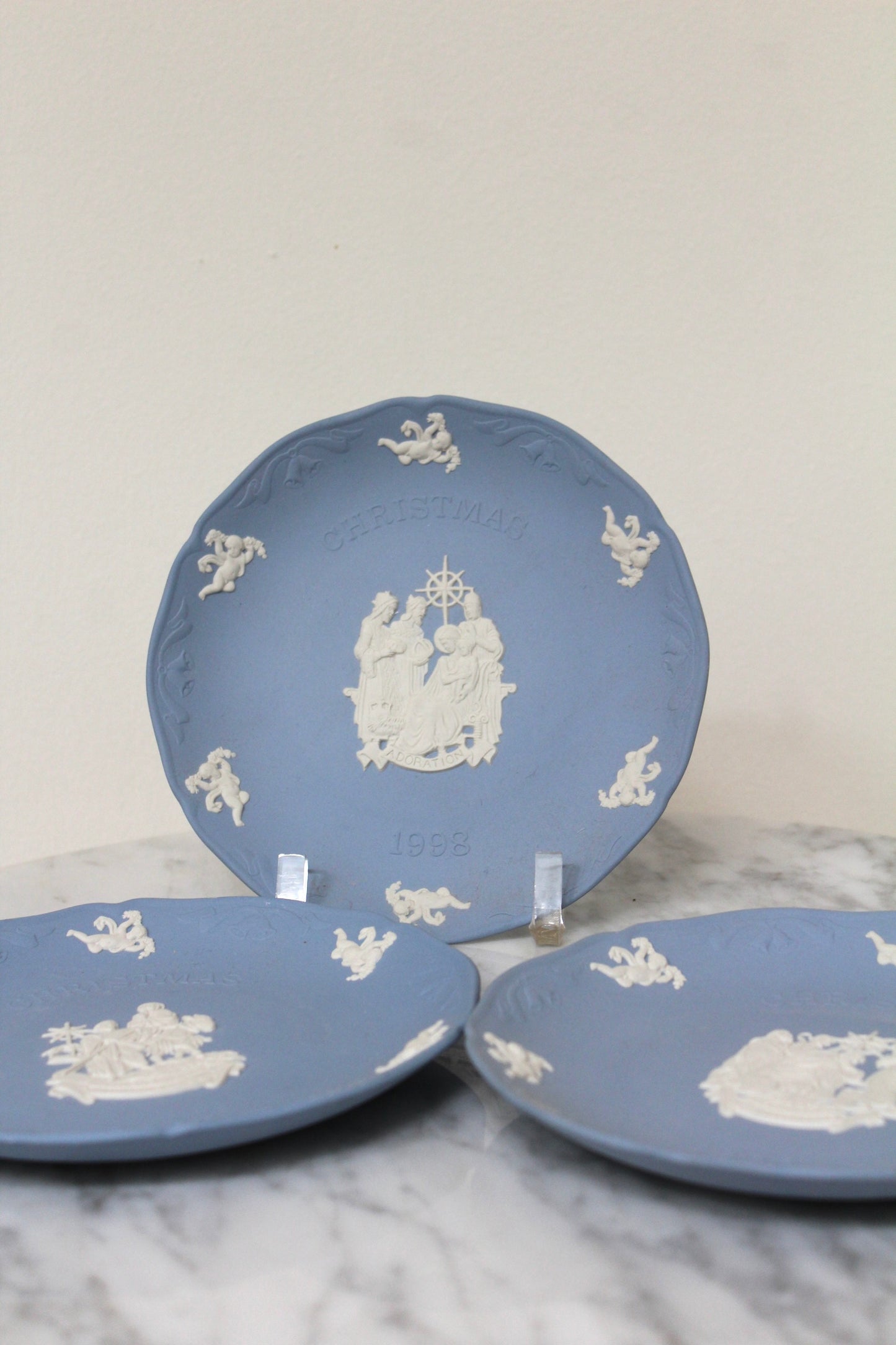 Wedgwood Blue Christmas Plate
