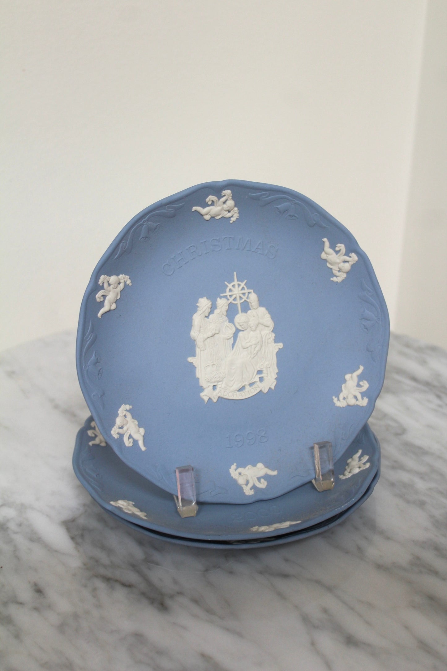 Wedgwood Blue Christmas Plate