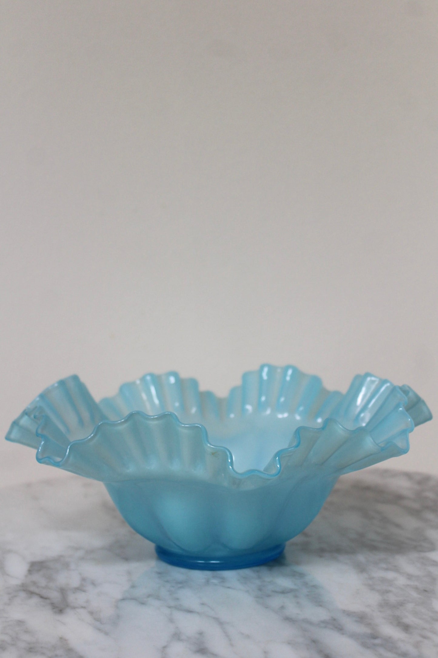 Blue Fenton Glass Bowl