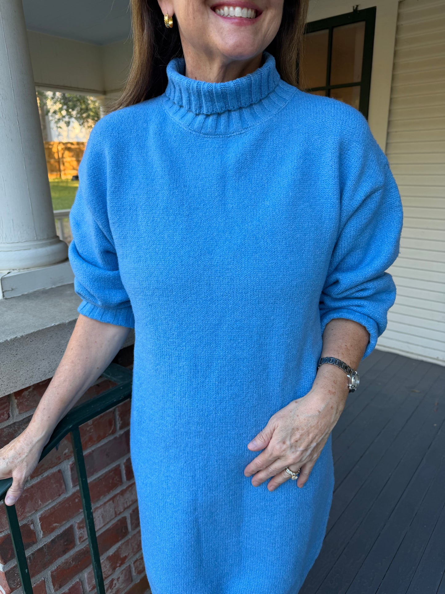 Blue Sweater Dress