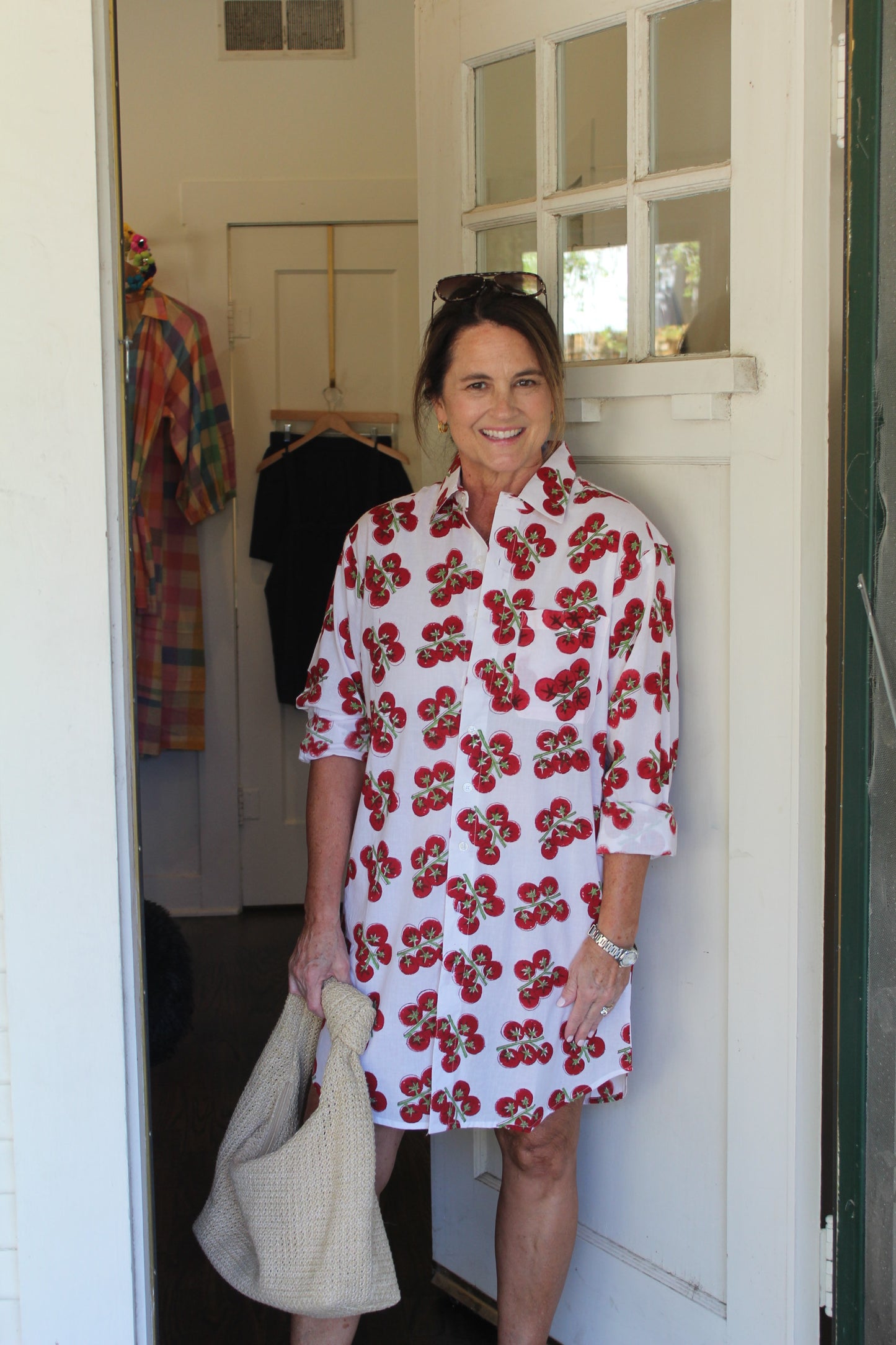 Tomato Shirt Dress