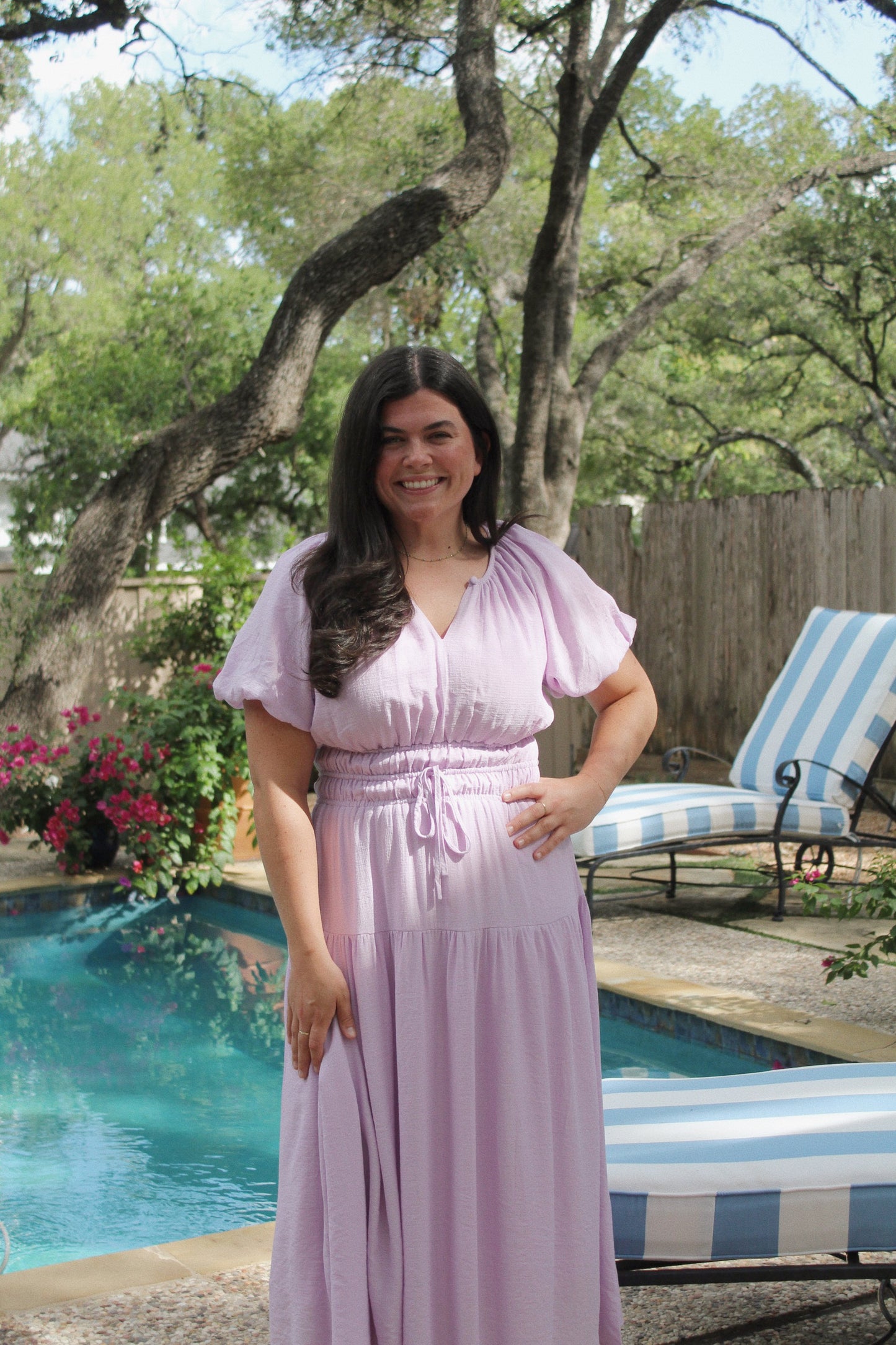 Lavender Days Midi Dress